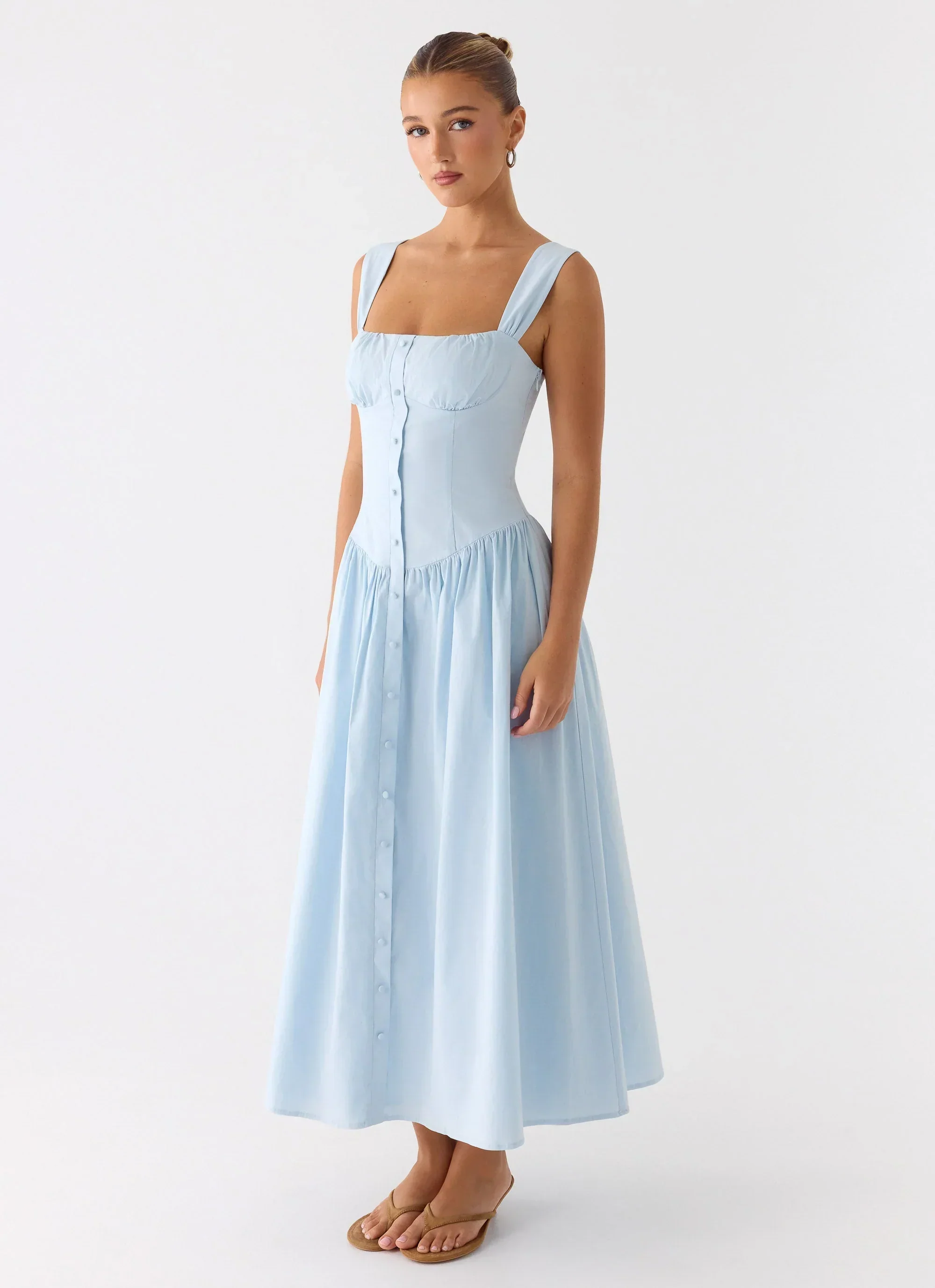 Emmalina Midi Dress - Blue