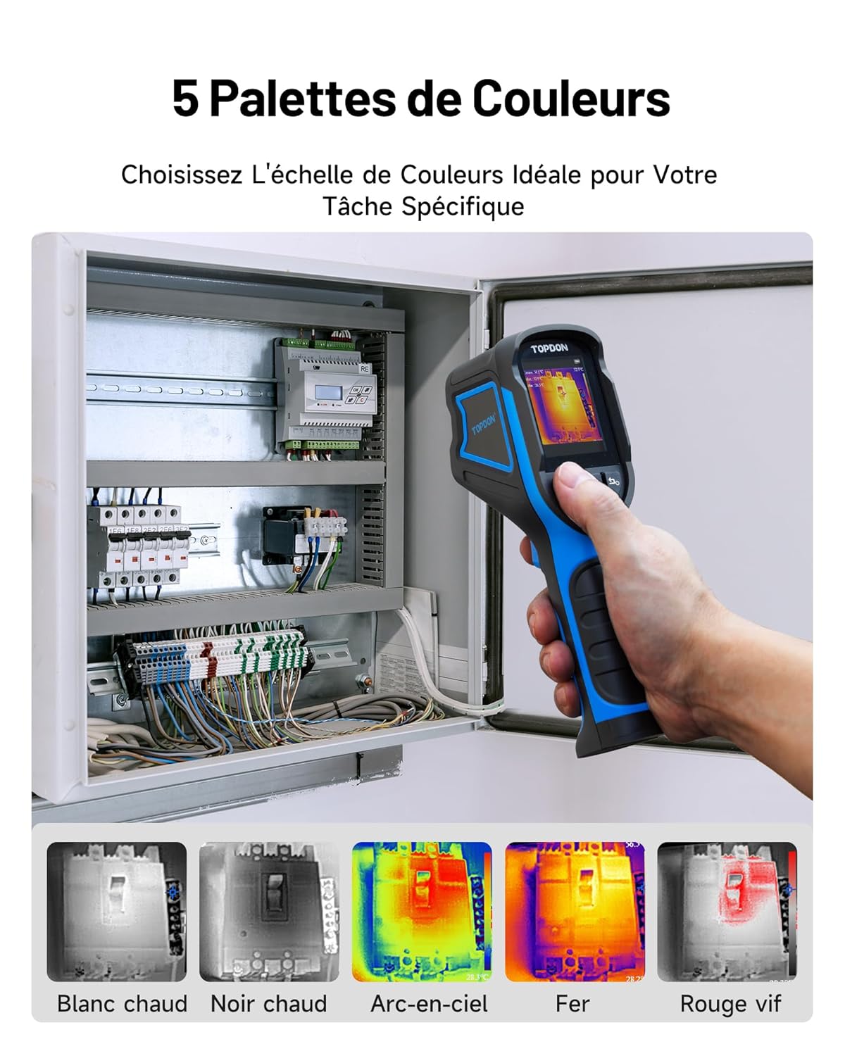 Caméra thermique 240x240 IR autonomie 15 h plage 20 à 450 degrés