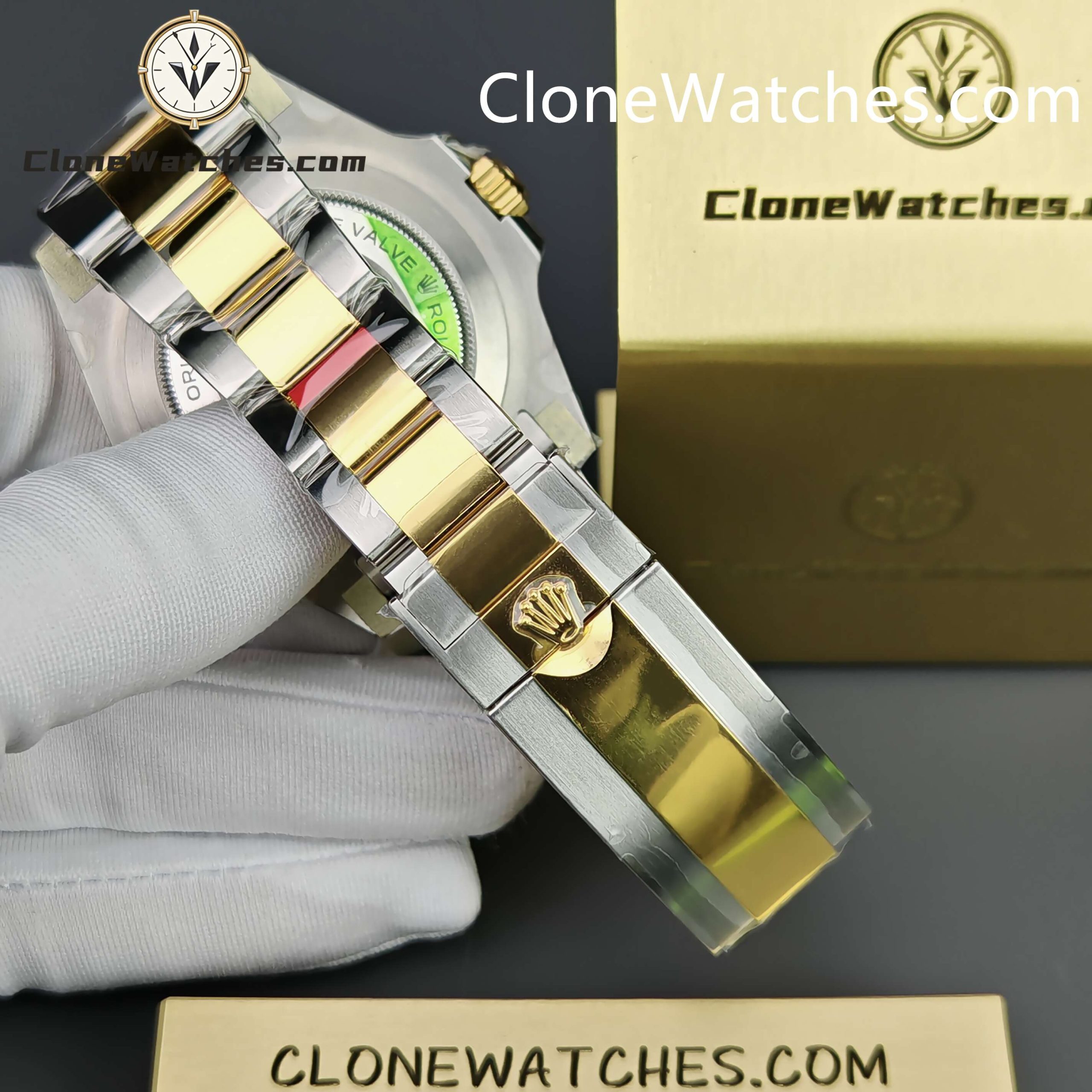 Rolex Super Clone Watches 1:1 Sea Dweller Yellow Gold Black Dial 126603 3235 Movement