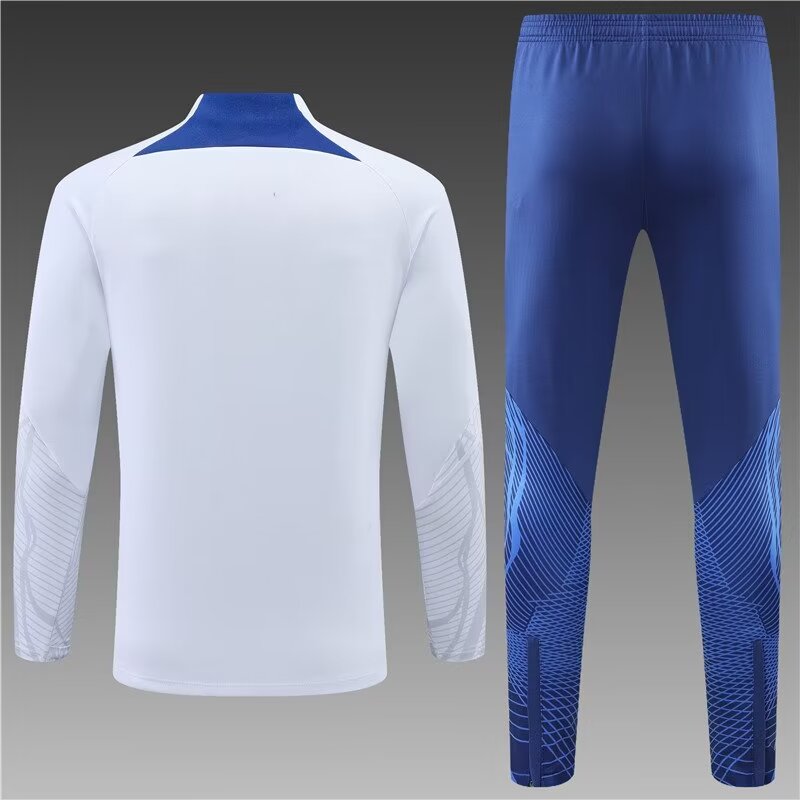 2022/2023 France half-pull training uniform white football shirt suit