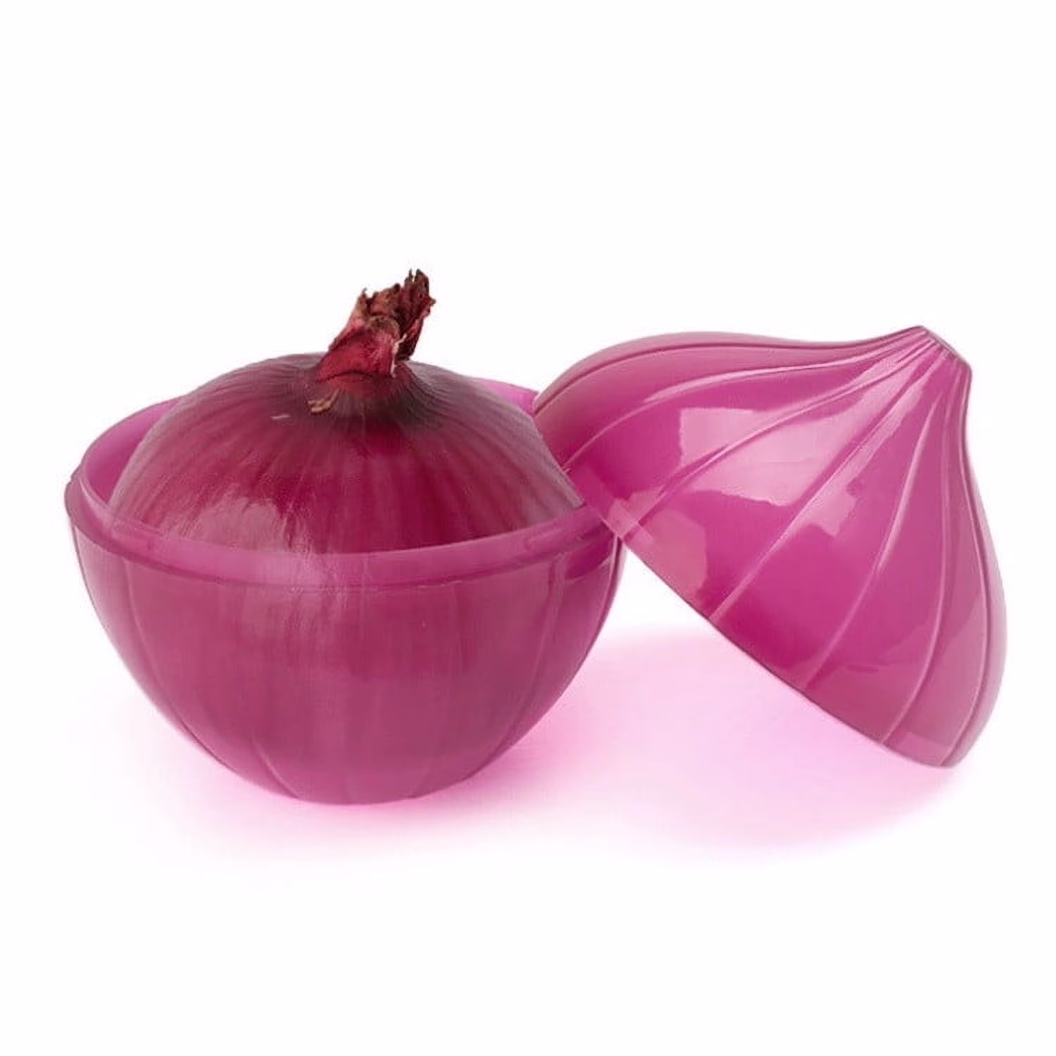 Elainilye Vegetable Storage Container Airtight Onion Keeper Box Kitchen Produce Organizer BPA-Free Sealed Preserver for Fruits Vegetables