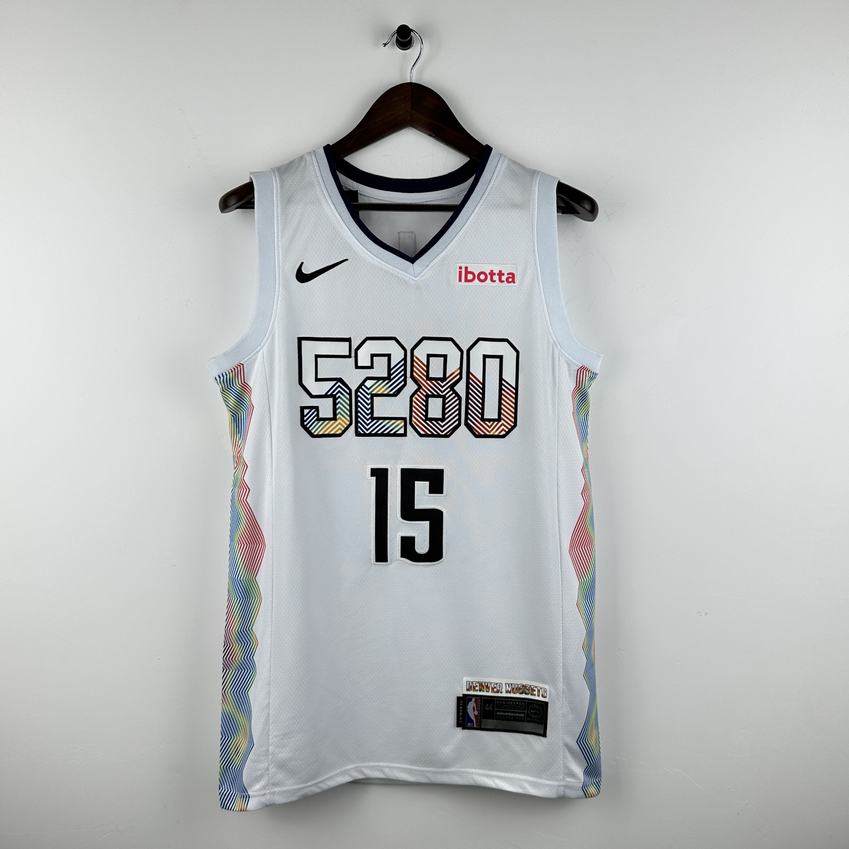 Embroidery 25th season Nuggets City Edition No. 15 Jokic