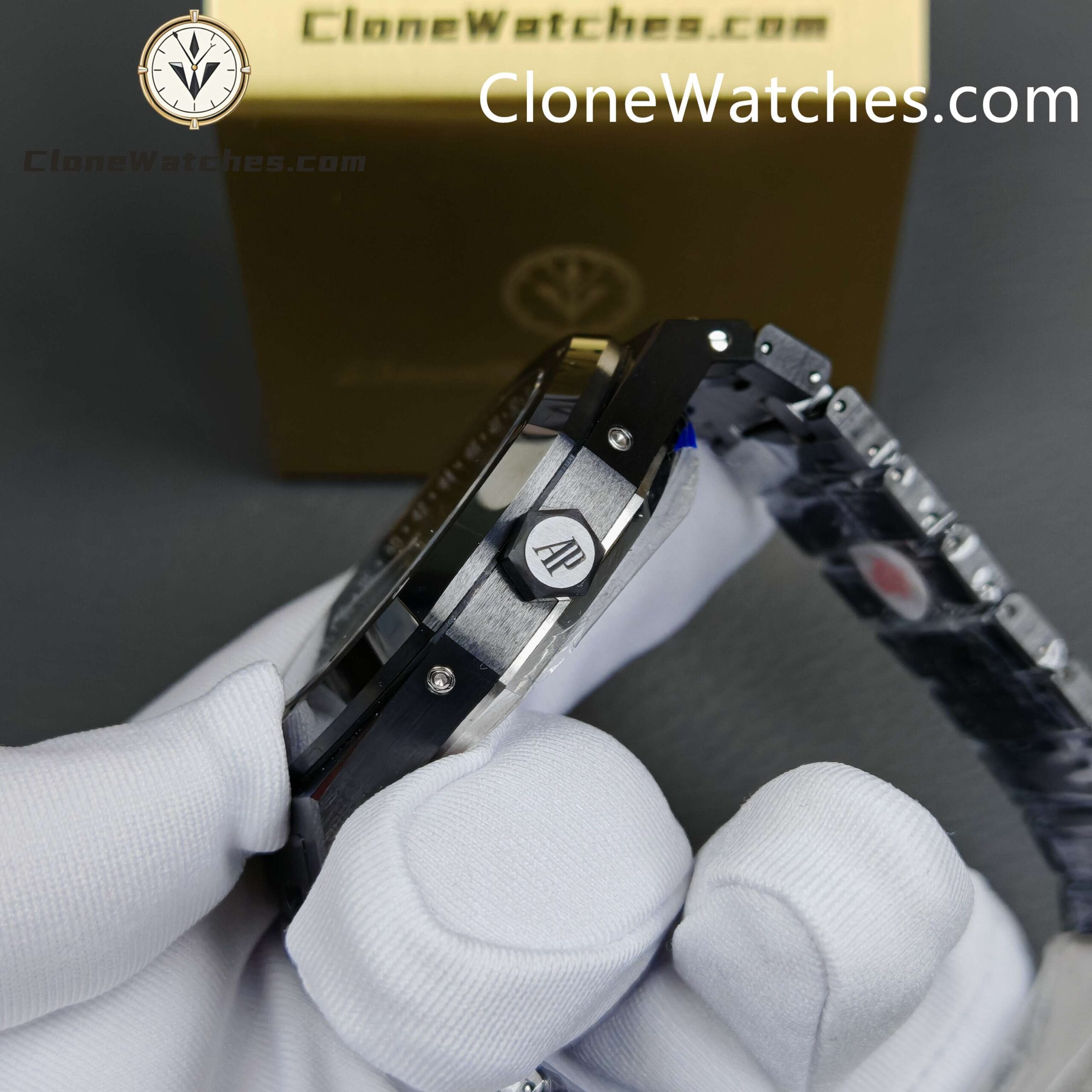 Audemars Piguet Super Clone Watches 1:1 Black Ceramic 26579 True Moon Phase