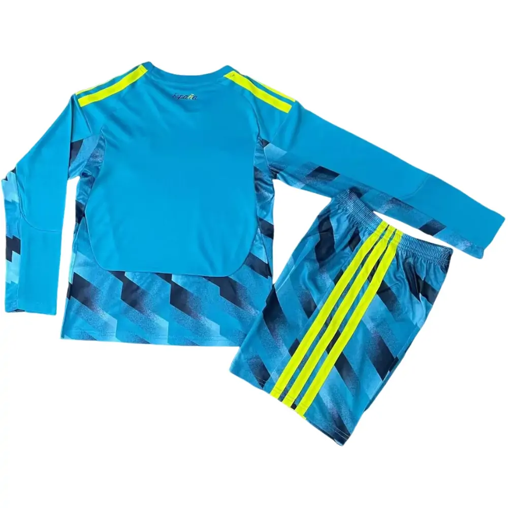 2026 World Cup Spain GK1 Long Sleeve Jersey Children's Set - Fans Edition