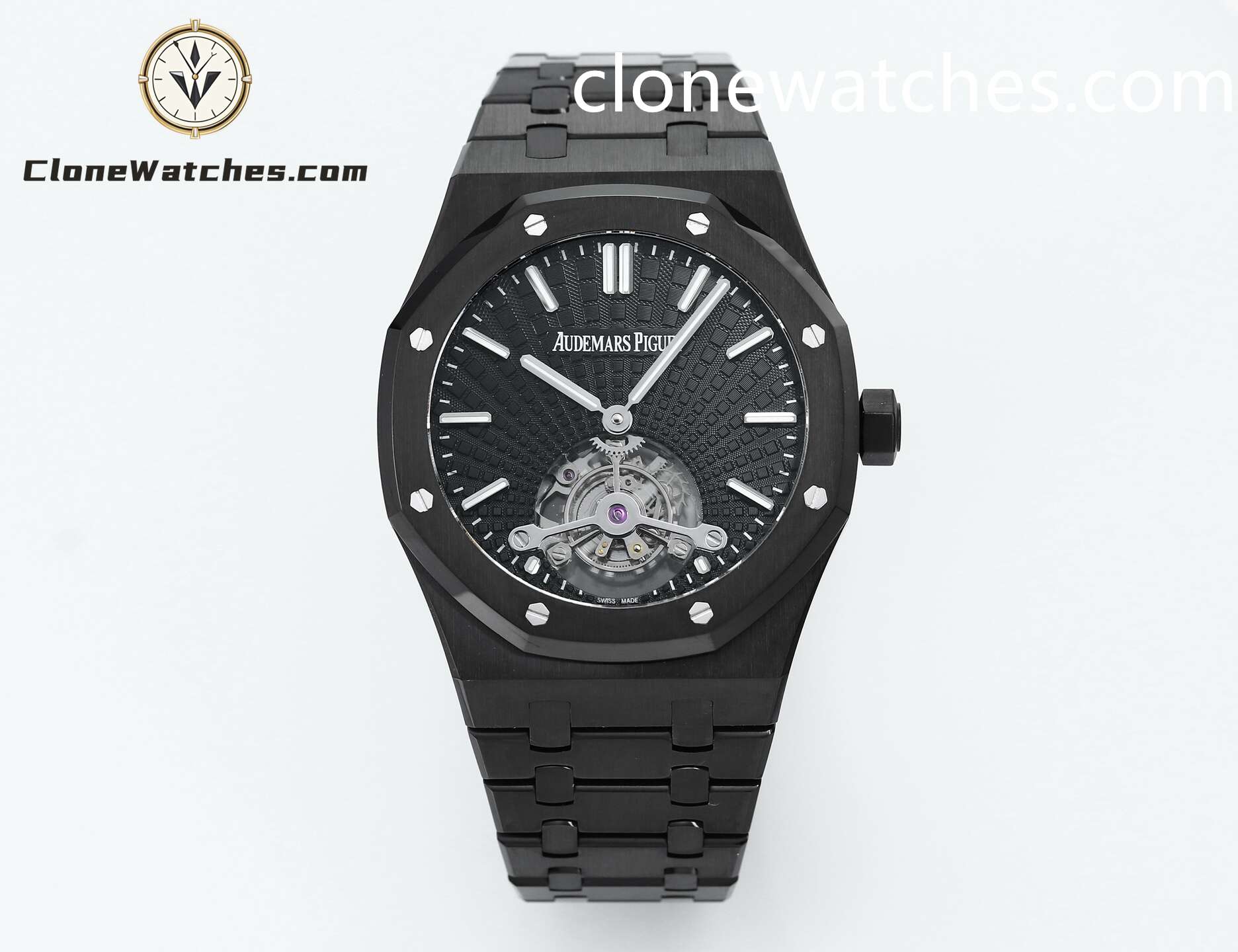 Audemars Piguet Super Clone Watches 1:1 Royal Oak 26522CE Black Tourbillon Dial 41mm