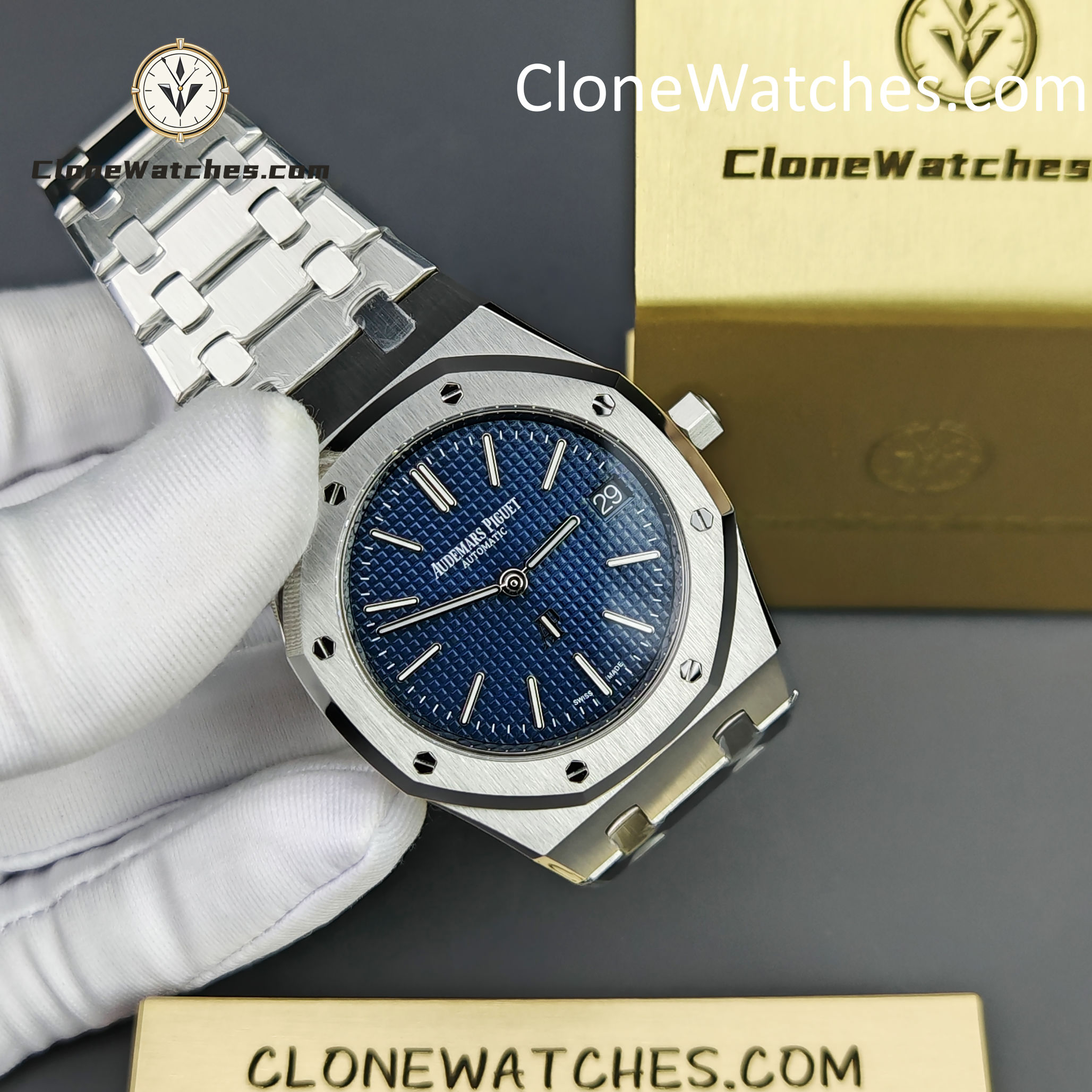 Audemars Piguet Super Clone Watches 1:1 Royal Oak “Jumbo” Extra-Thin 15202ST 39MM