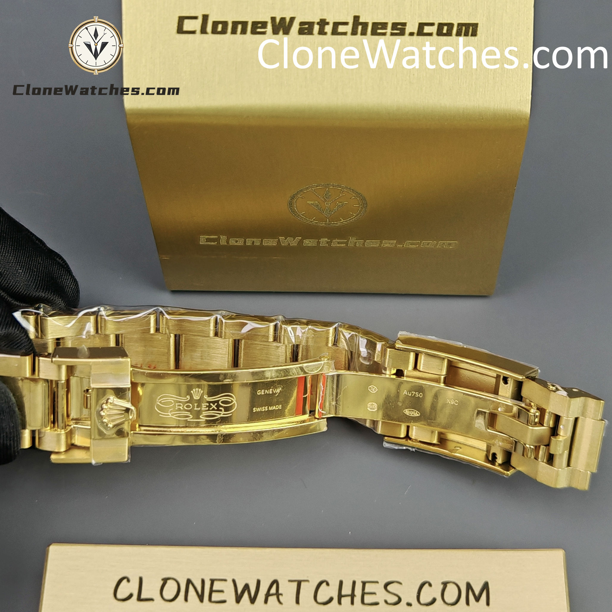 Rolex Super Clone Watches 1:1 Daytona 18K Yellow Gold Plating M126508-0008 4131 Movement