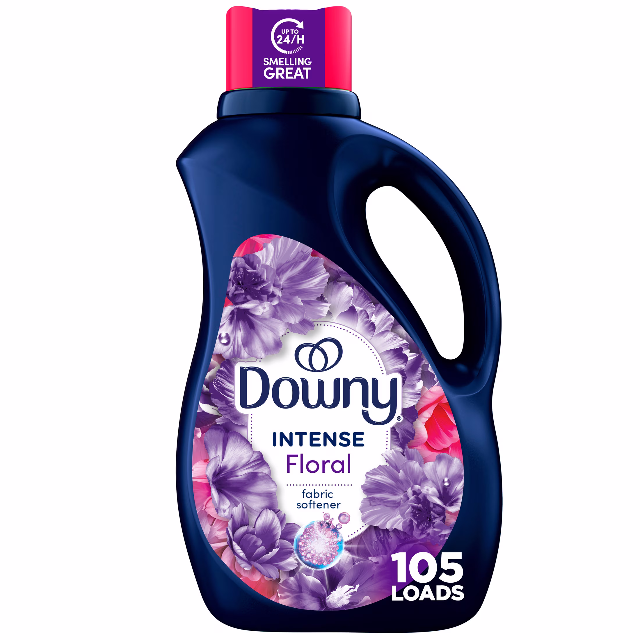 Downy Intense Fabric Softener Liquid, Floral Scent, 77 fl oz, 105 Loads