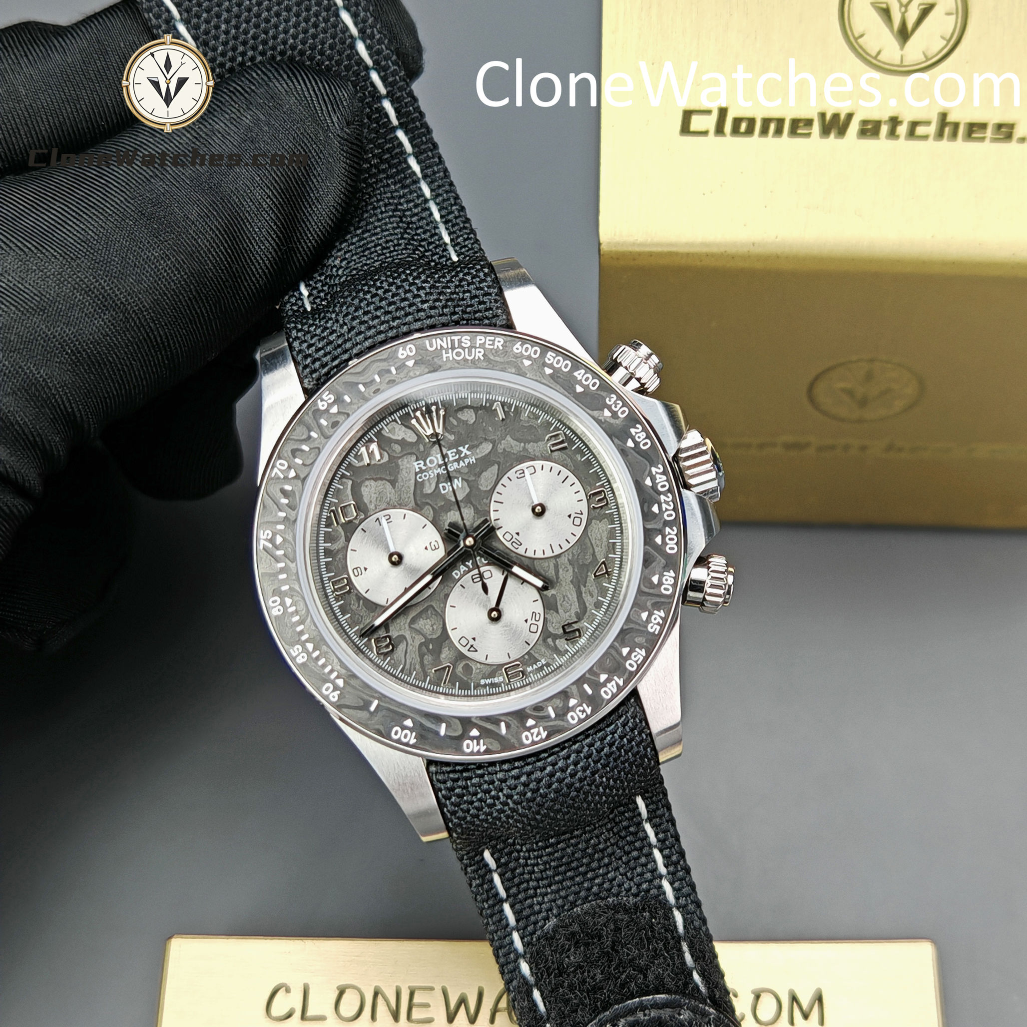 Modified Super Clone Watches 1:1 DiW Rolex Daytona NTPT Carbon “EXCEPTIONAL-1”