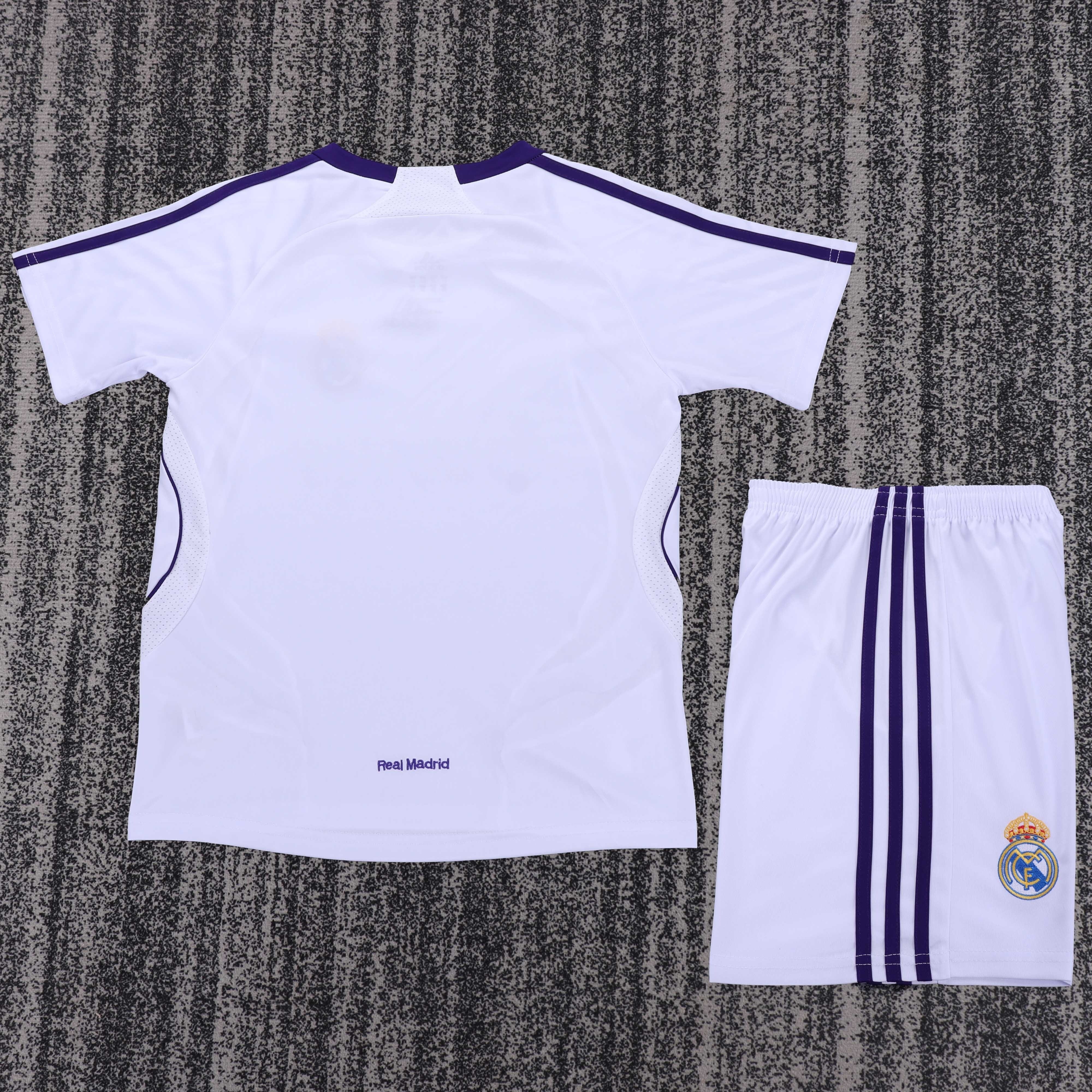 2007-08 Real Madrid Home Retro Children's Jersey Set - Fans Edition
