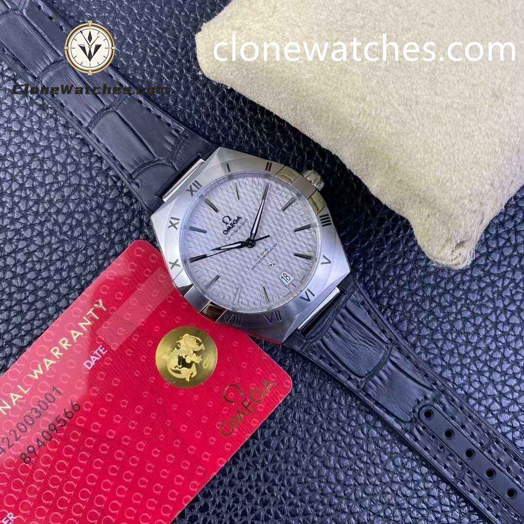 OMEGA Super Clone Watches 1:1 Constellation Steel On Rubber Strap 131.12.41.21.06.001 41mm