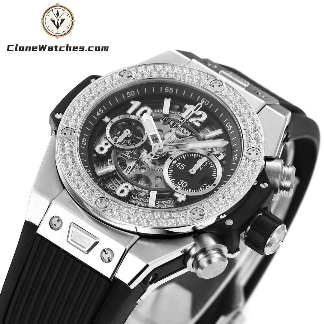 Hublot Super Clone Watches 1:1 Big Bang Unico Titanium Diamonds 42mm 441.NX.1171.RX.1104