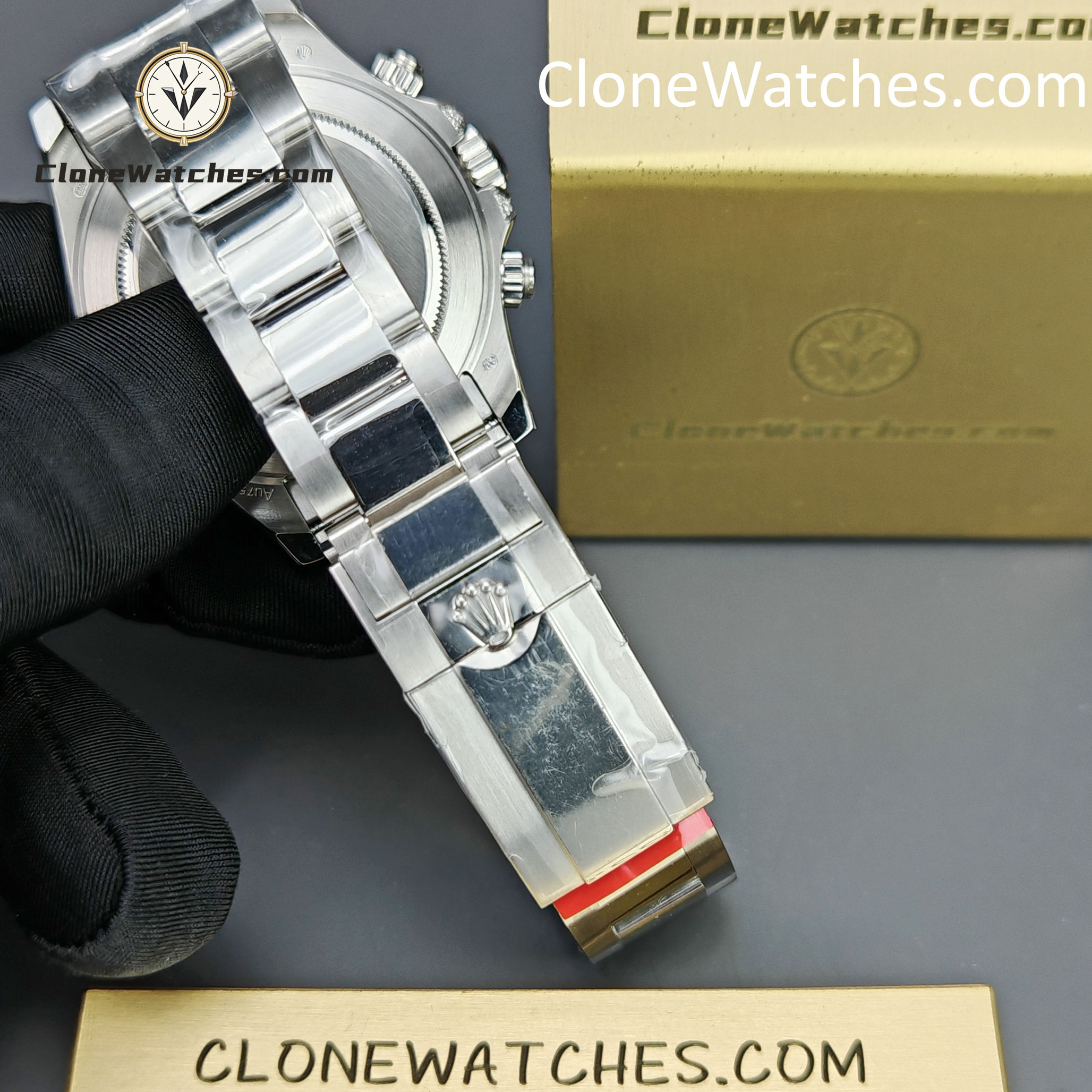 Rolex Super Clone Watches 1:1 Daytona 116599RBOW Rainbow Black Diamonds Dial 4130 Movement
