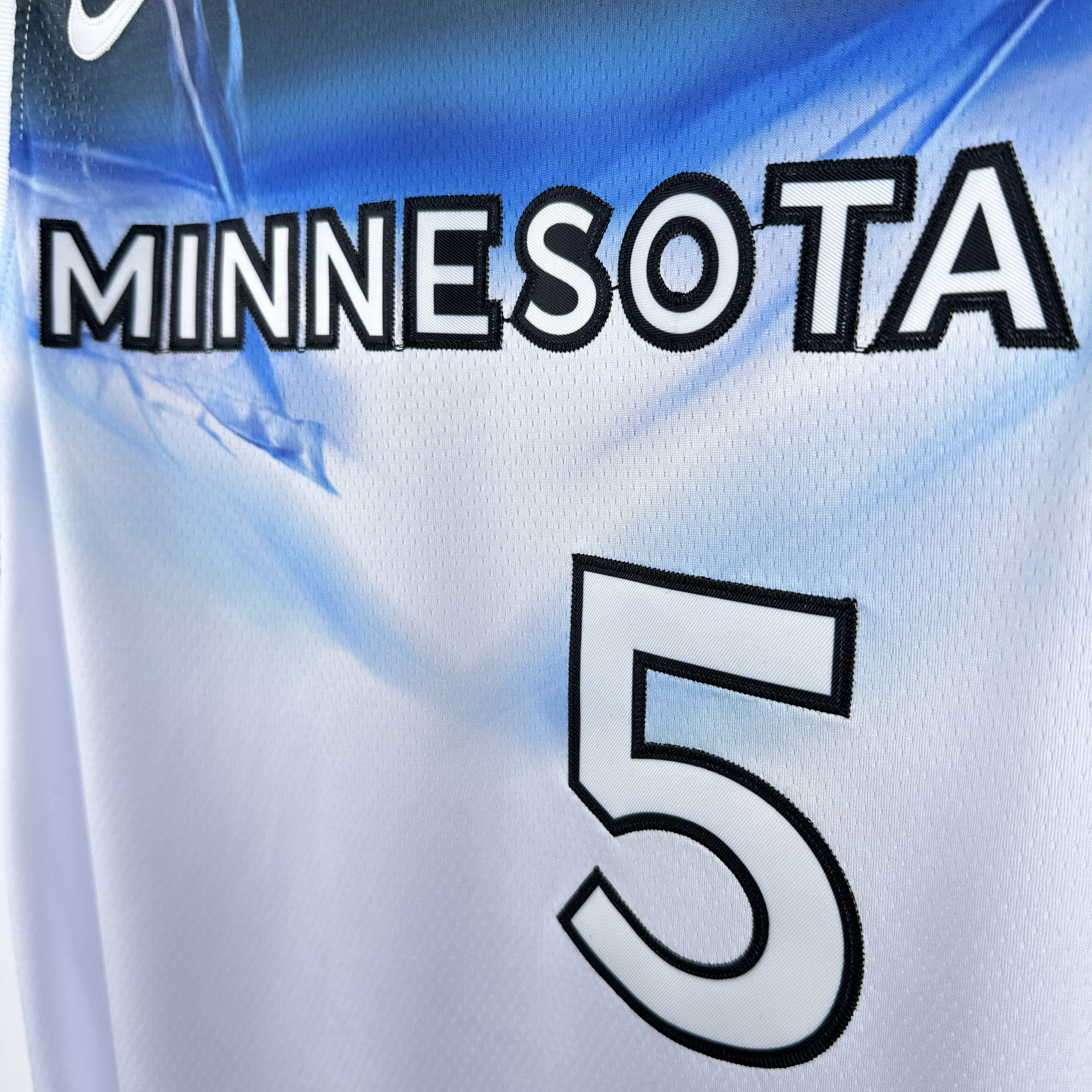 Embroidery 25th season Timberwolves City Edition No. 5 Edwards