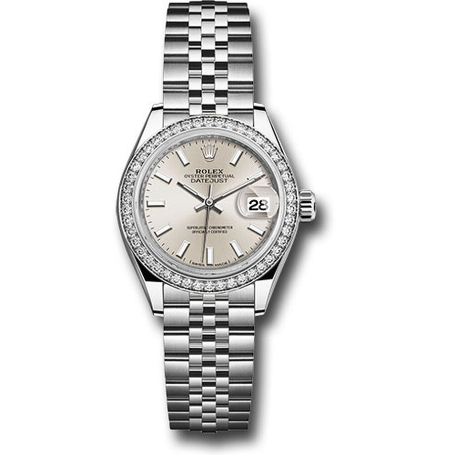 Rolex Lady Datejust Automatic Silver Dial Ladies Jubilee Watch 279384SSJ（Lifetime free warranty+90-days replacement service & Refund!.）