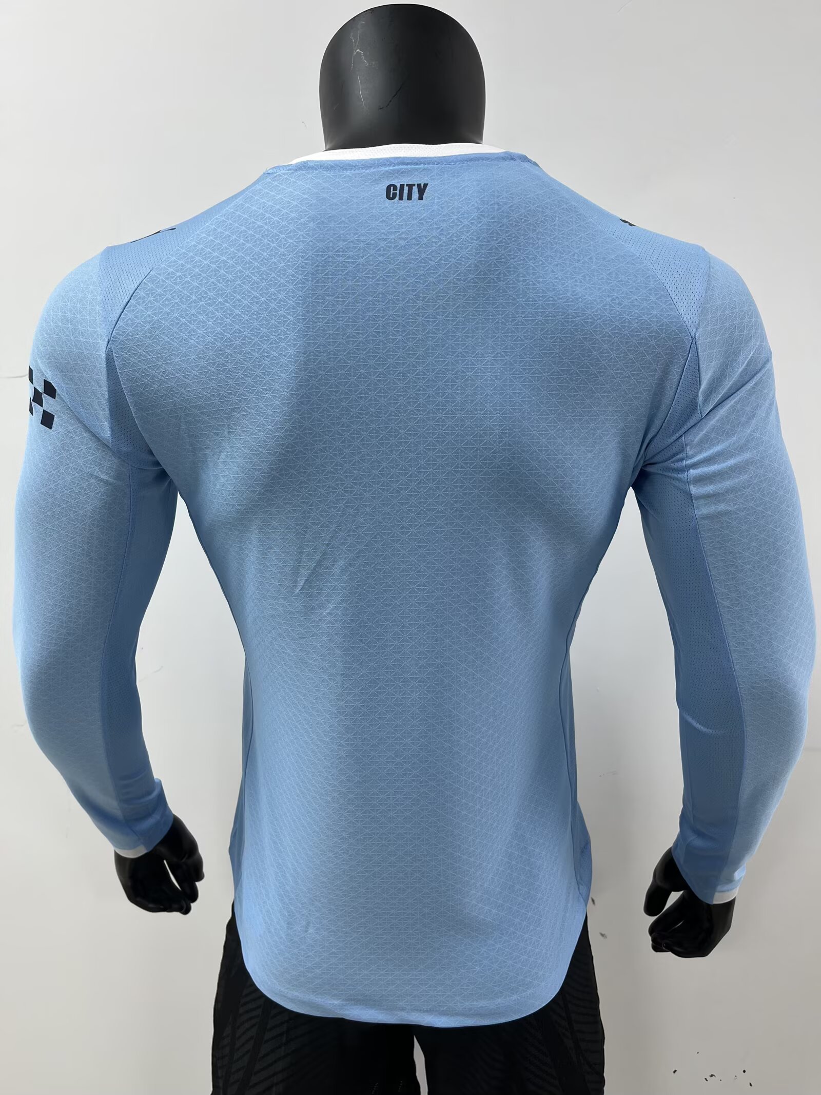 2025-26 Manchester City Home Long-Sleeve Kit - Player Version