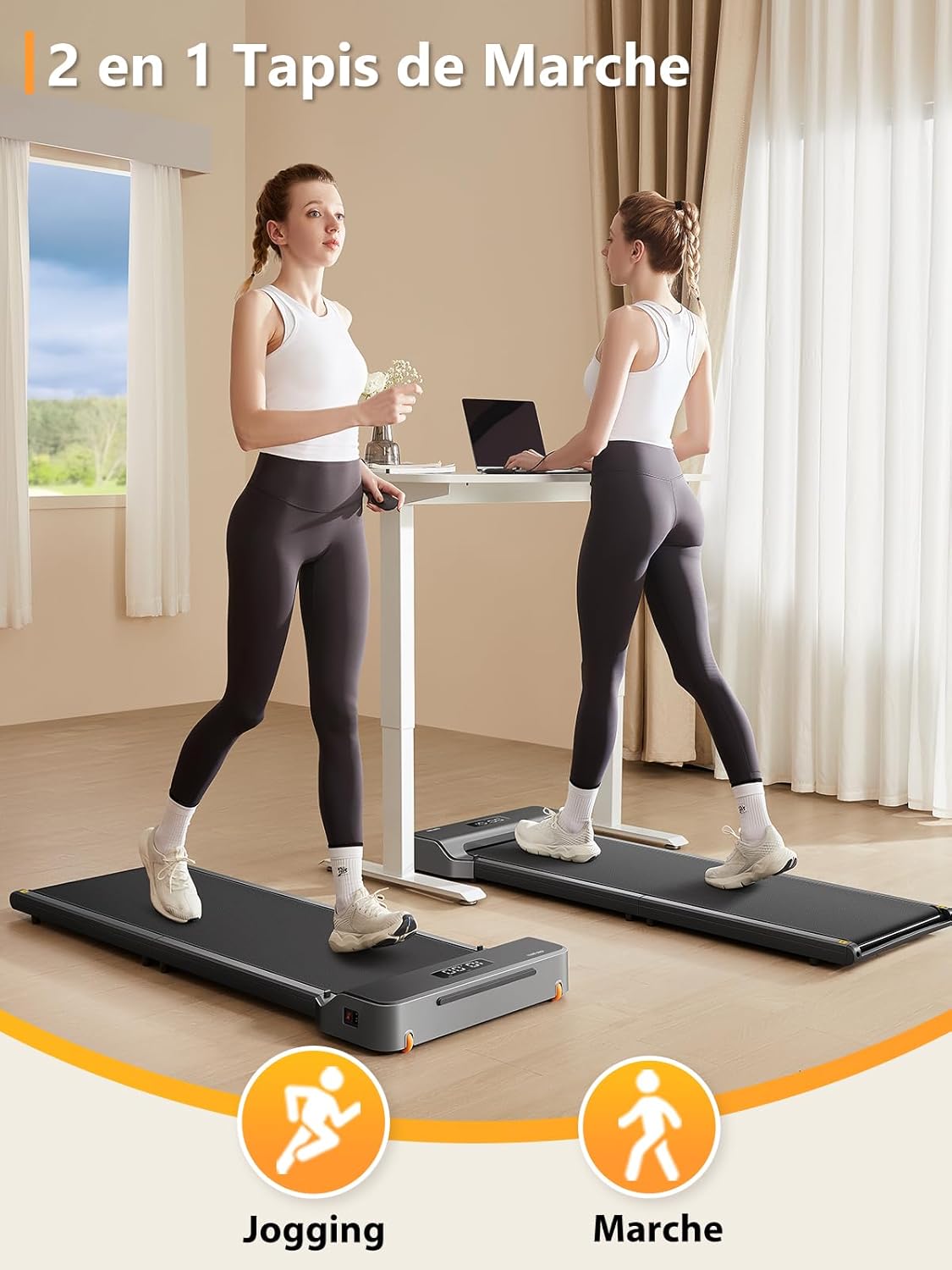 Tapis marche pliable électrique silencieux 6 km h télécommande