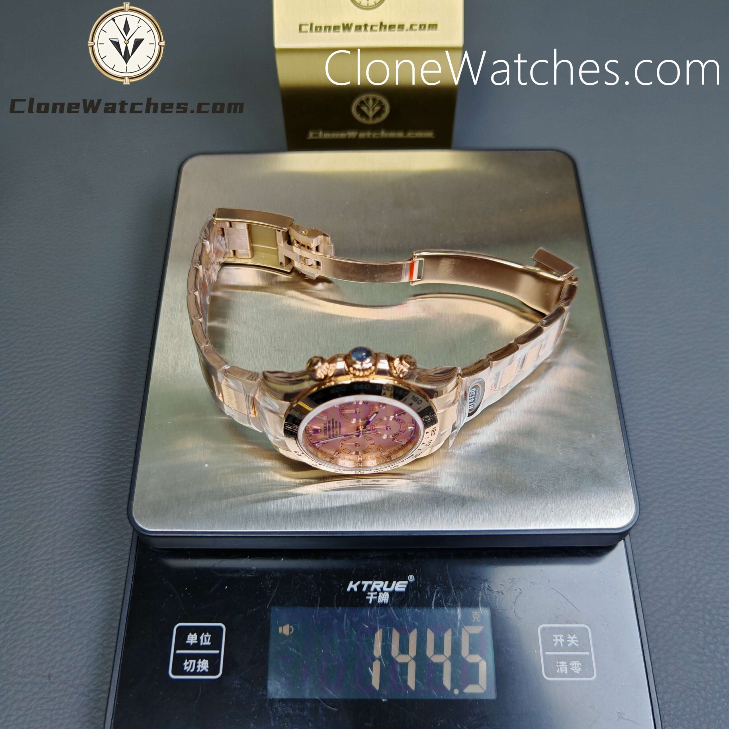 Rolex Super Clone Watches 1:1 Daytona Crystal Dial 116505 – 0012 4130 Movement
