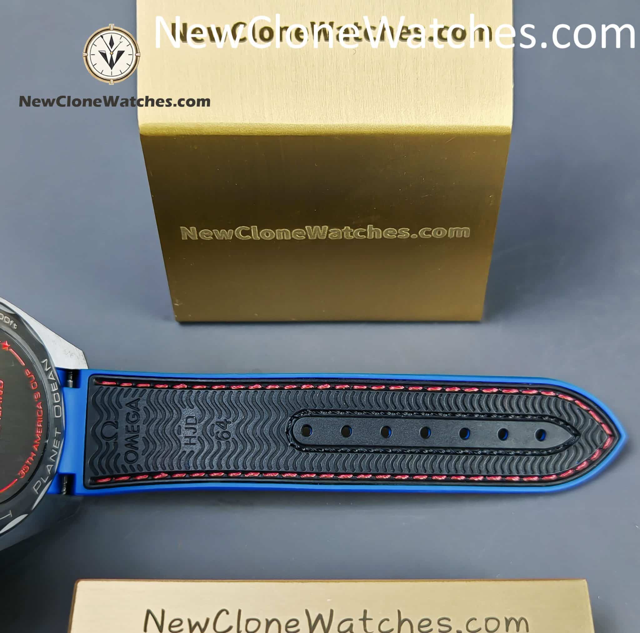 OMEGA Super Clone Watches 1:1 Seamaster Planet Ocean 600M ��ETNZ�� Deep Black 215.92.46.22.01.004 45.5MM