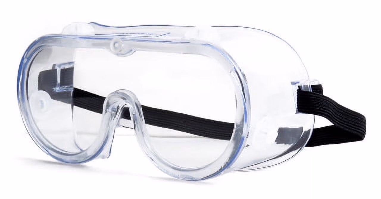 Hyper Tough Splash Goggles, Clear 100% UV Block. Safety Goggle Eye Ojo.