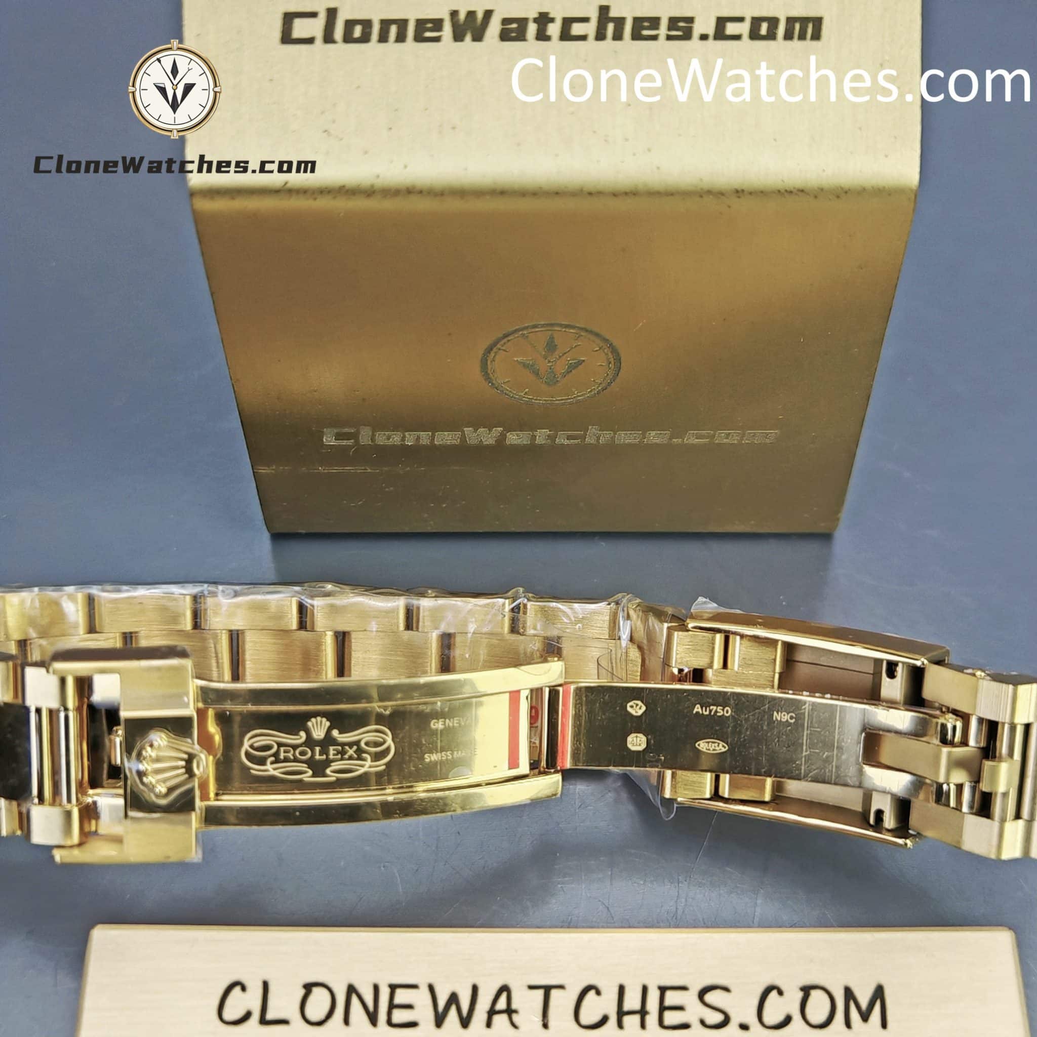 Rolex Super Clone Watches 1:1 Daytona 18K Gold White Dial M126508-0001 4131