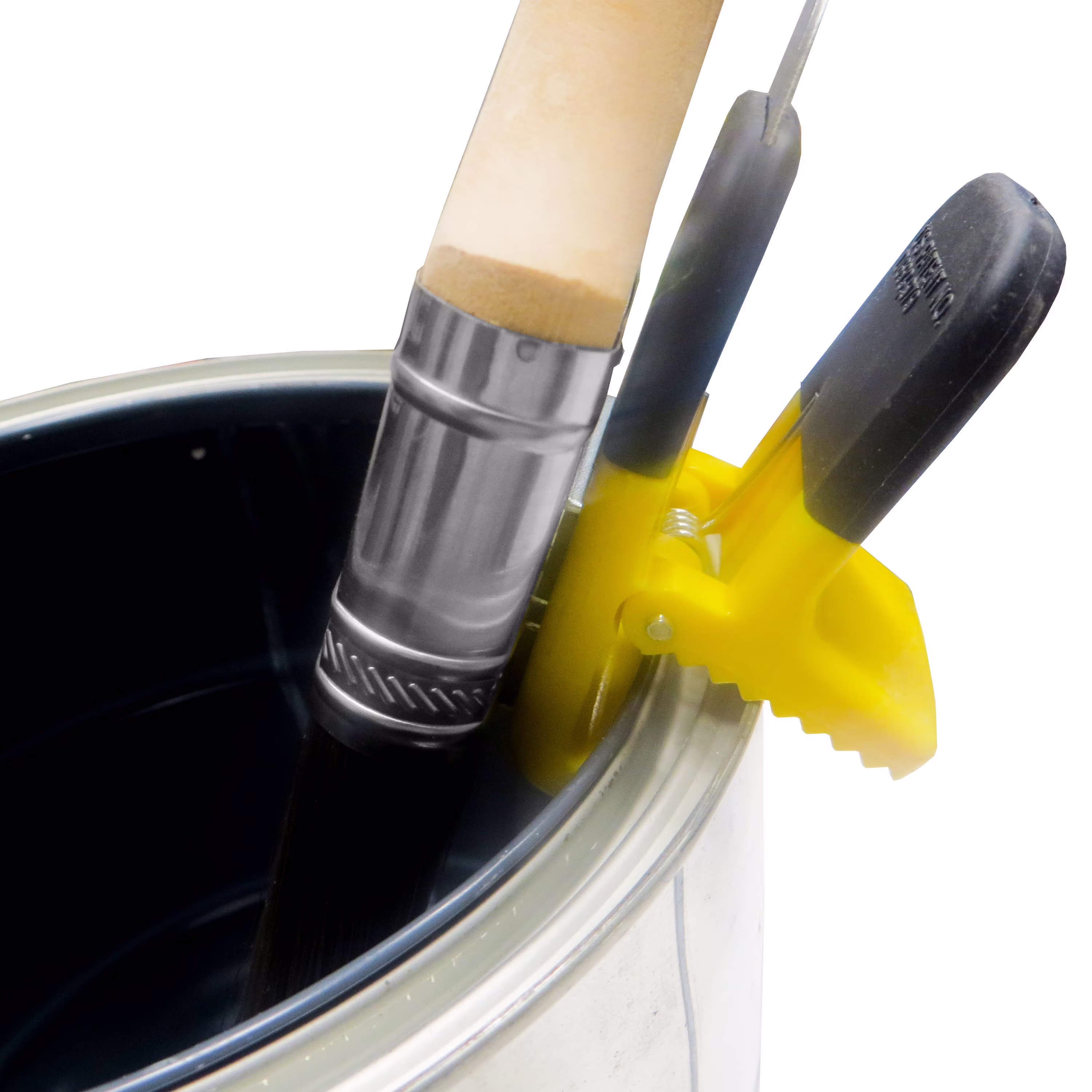 (4 pack) Allway 2-in-1 Magnetic Can Clip, Attaches to The Rim of Paint Cans with Steel Can Opener Tab, 3.25in. x 1.2in.