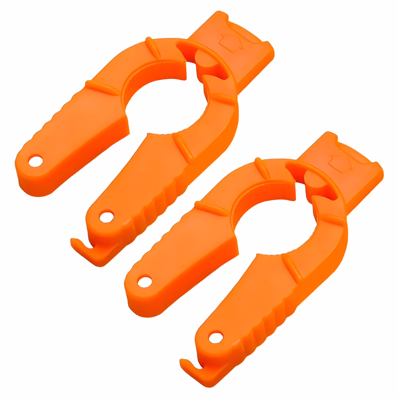 Plastic Bottle Cap Openers, 2 Pack Water Bottle Openers, Orange Soda Can Opener, 3 in 1 Multi-Purpose Water Bottle Opener for Arthritic Hands, Seniors