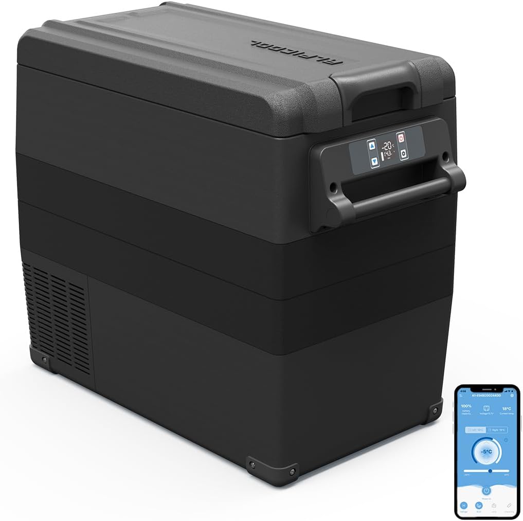 Glacière portable NCF55 50L réfrigérateur congélateur 12/24V -20 à 20°C pour voiture camping bureau