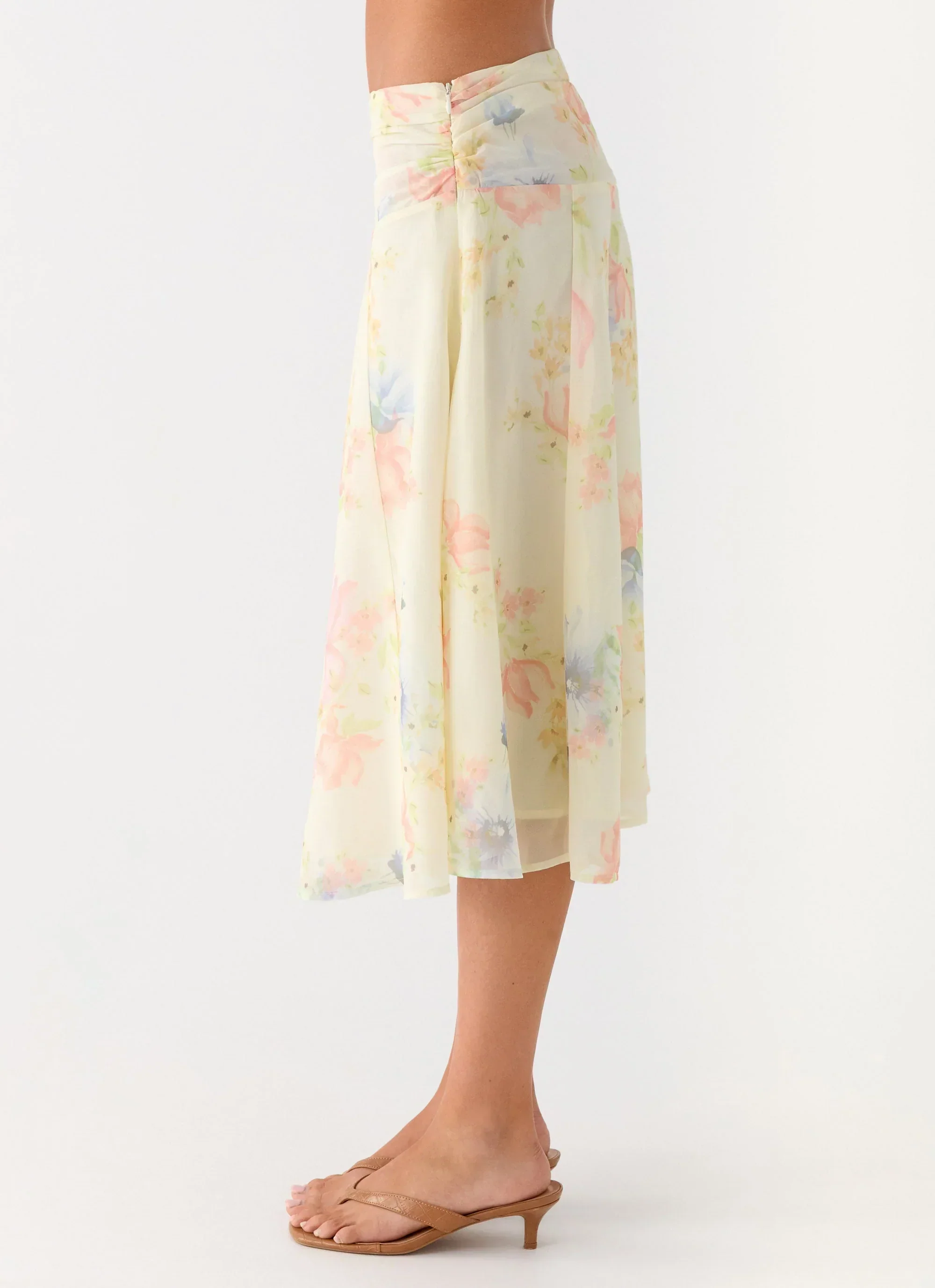 Valley Midi Skirt - Spring Meadow
