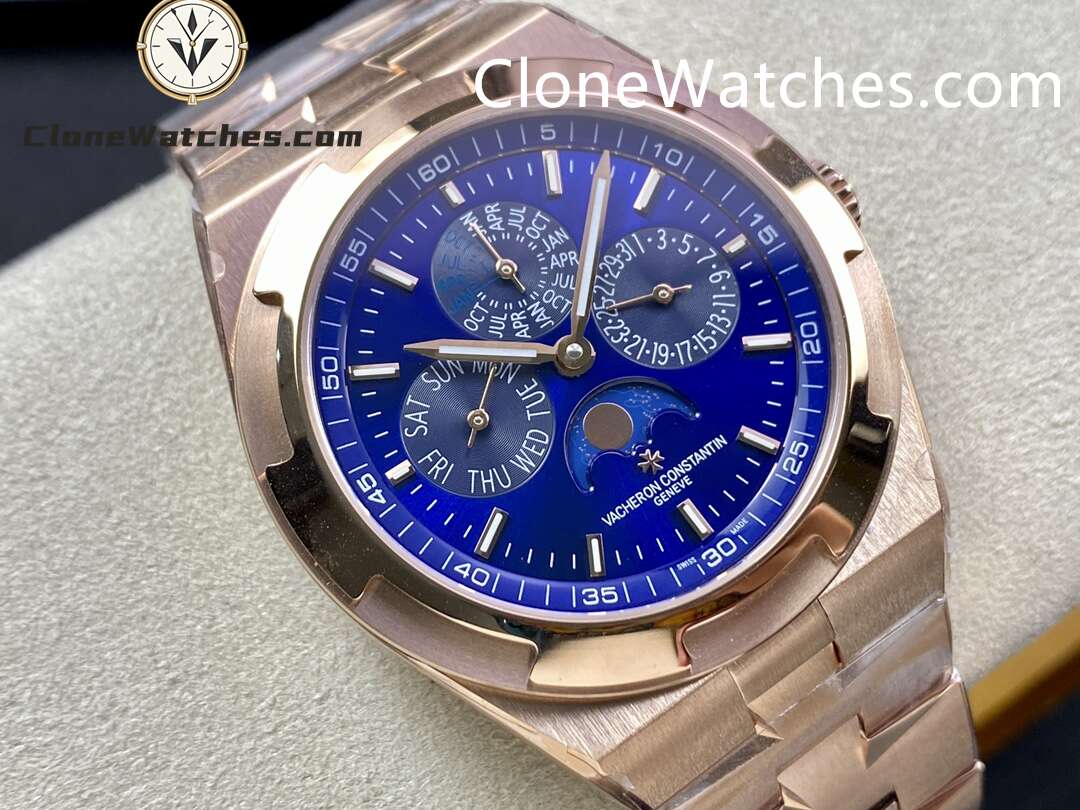 Vacheron Constantin Super Clone Watches 1:1 Overseas perpetual calendar Rose Gold 4300V/220R-B509