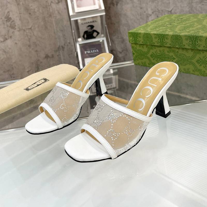 Gucci Mesh High heel Sandals Slide Sandal