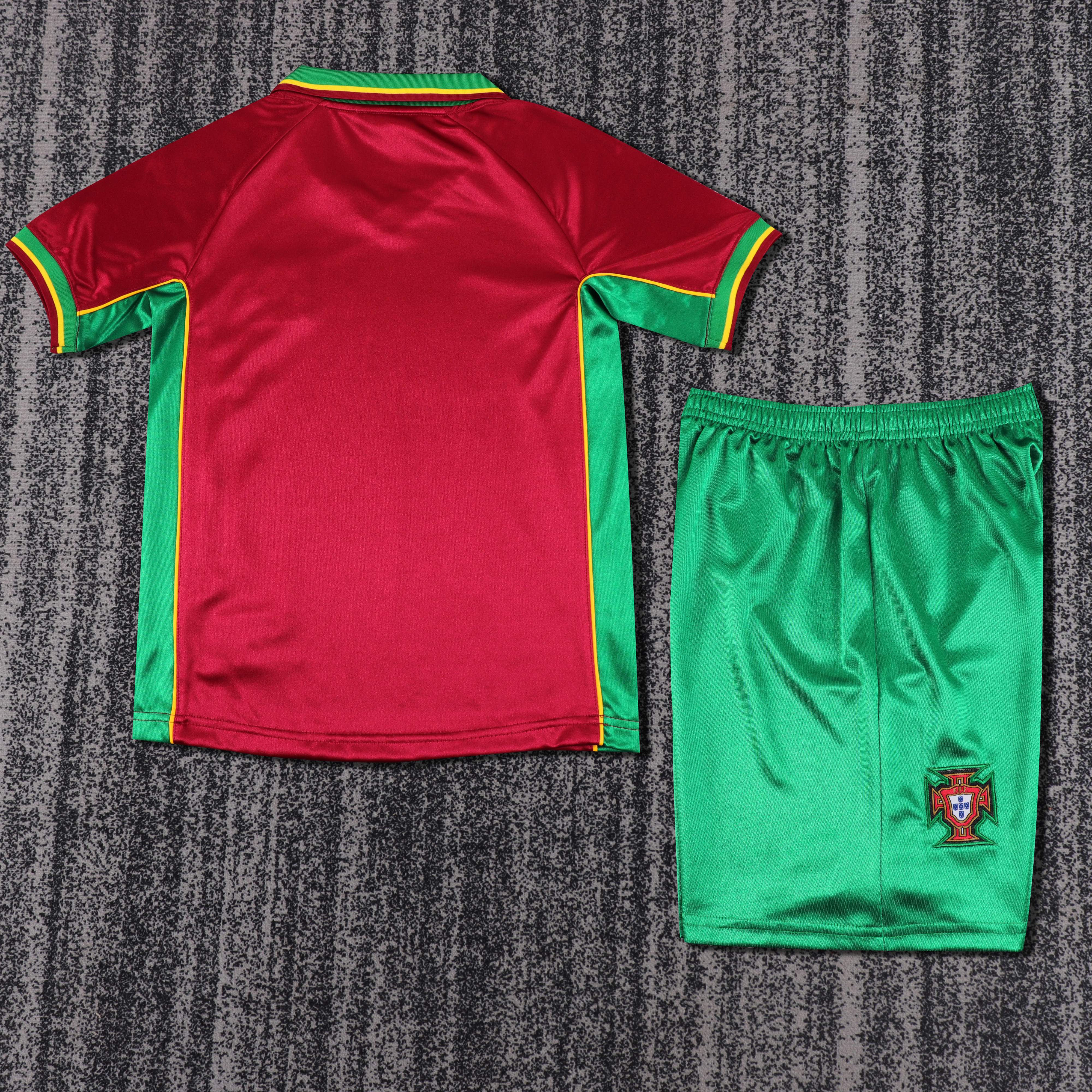 1998 Portugal Home Retro Children's Jersey - Fans Edition