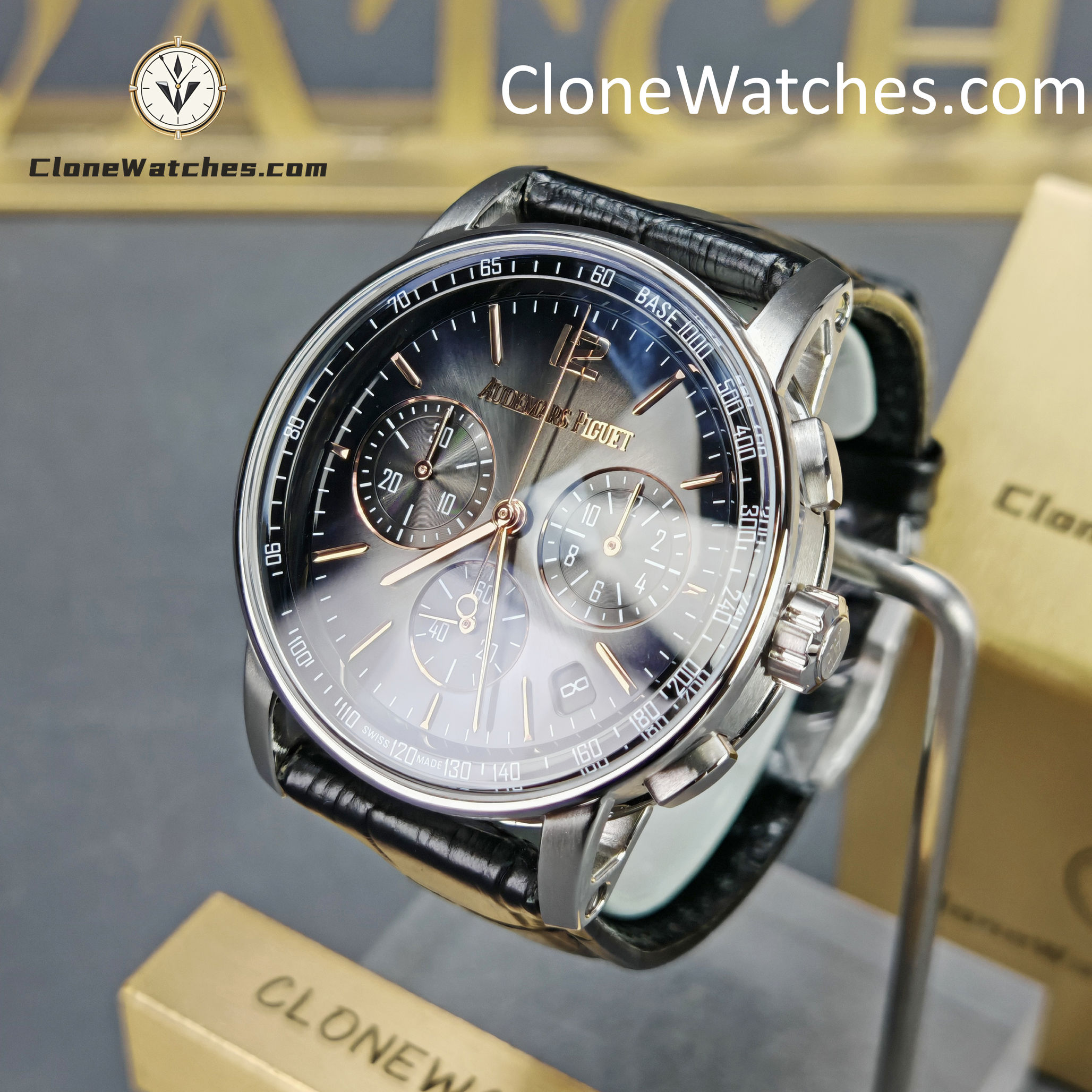 Audemars Piguet Super Clone Watches 1:1 Code 11.59 Smoky Gey Dial 26393CR 41mm