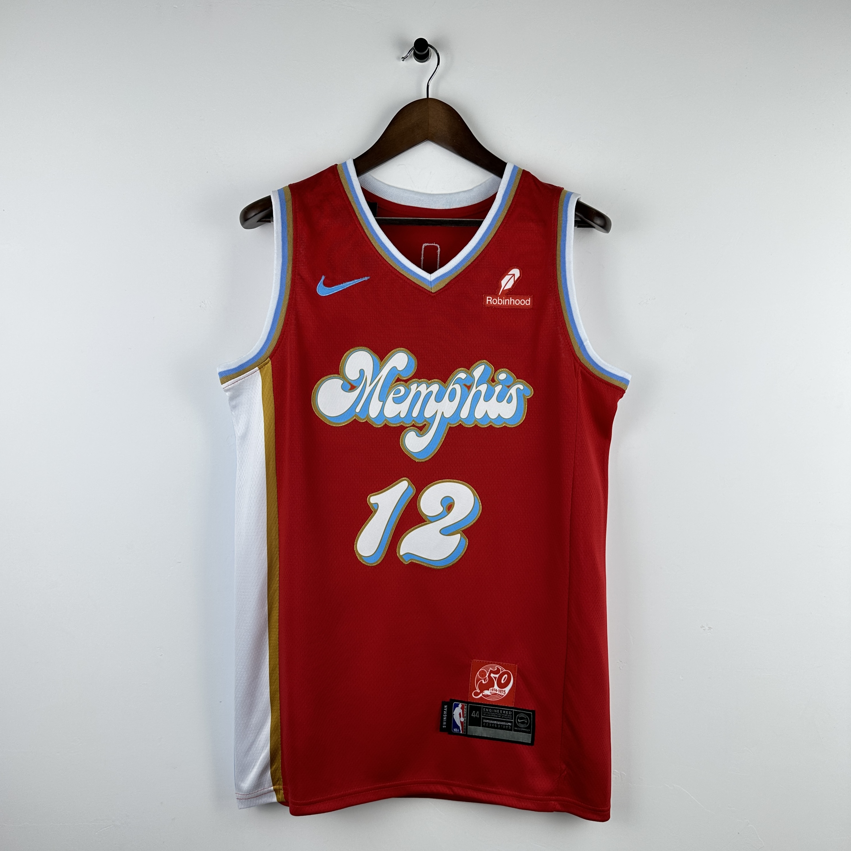 Embroidery 25th season Grizzlies City Edition No. 12 Morant