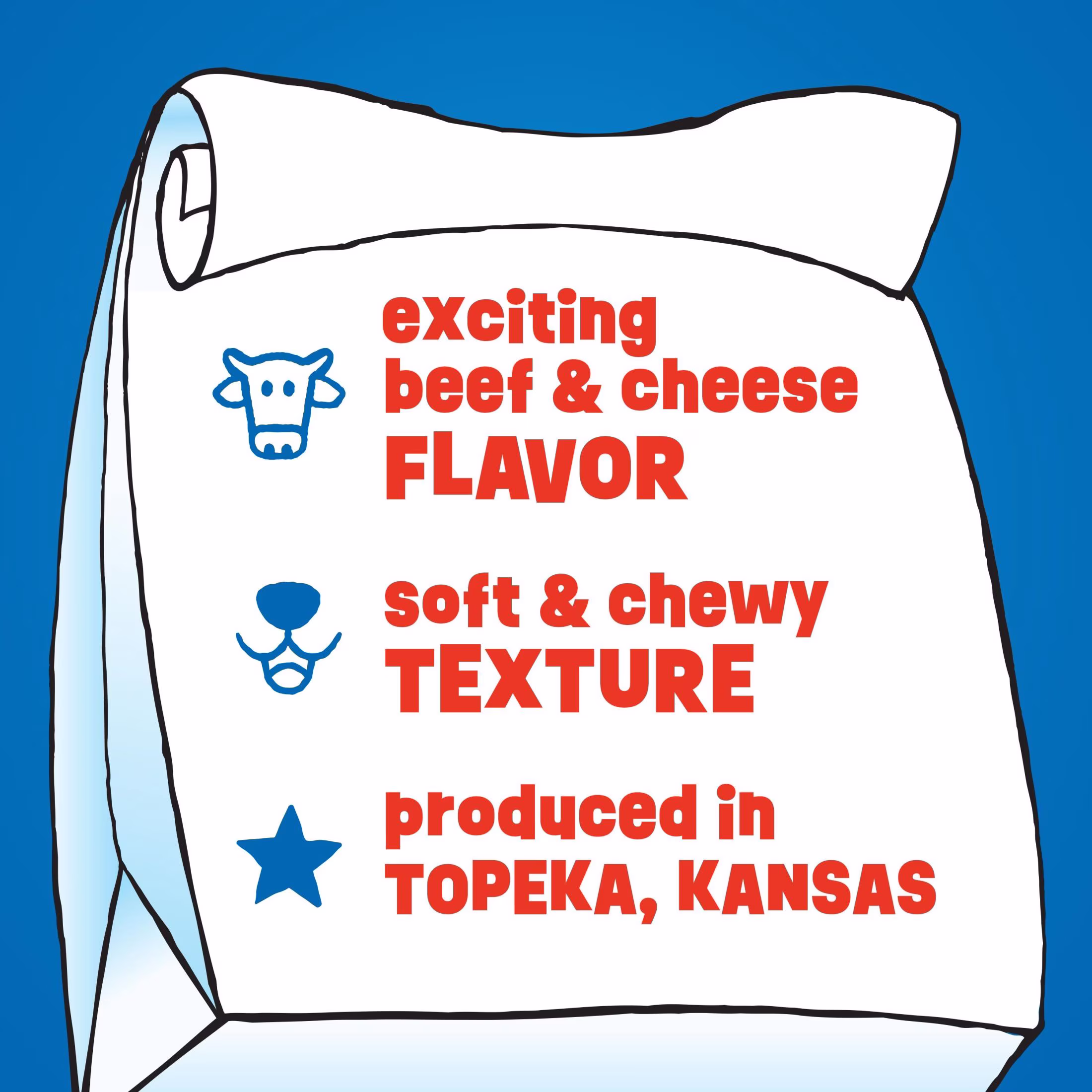 Canine Carry Outs Beef & Cheese Flavor Dog Treats, 4.7oz