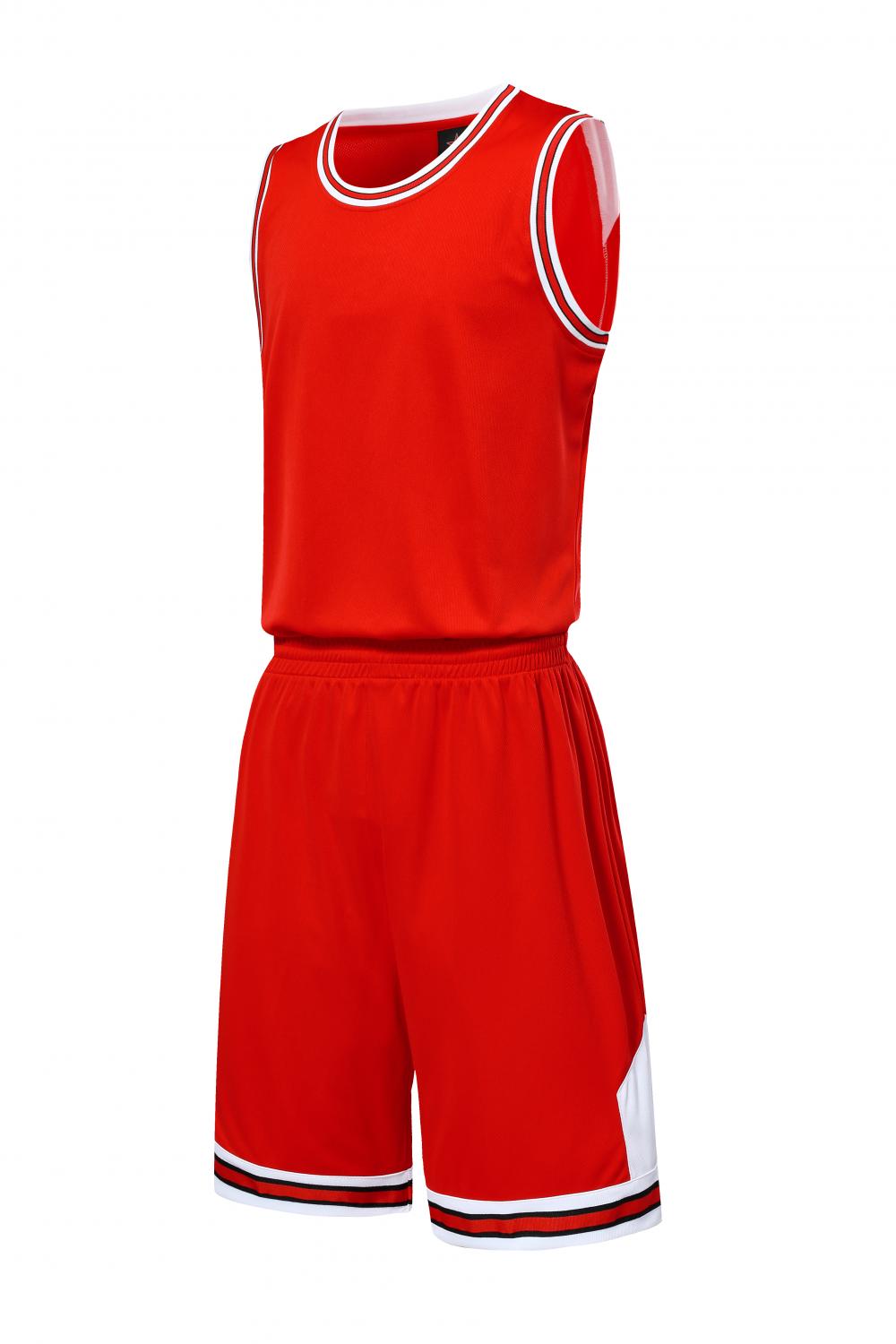 Bulls basketball uniform red suit（Customizable name and number）