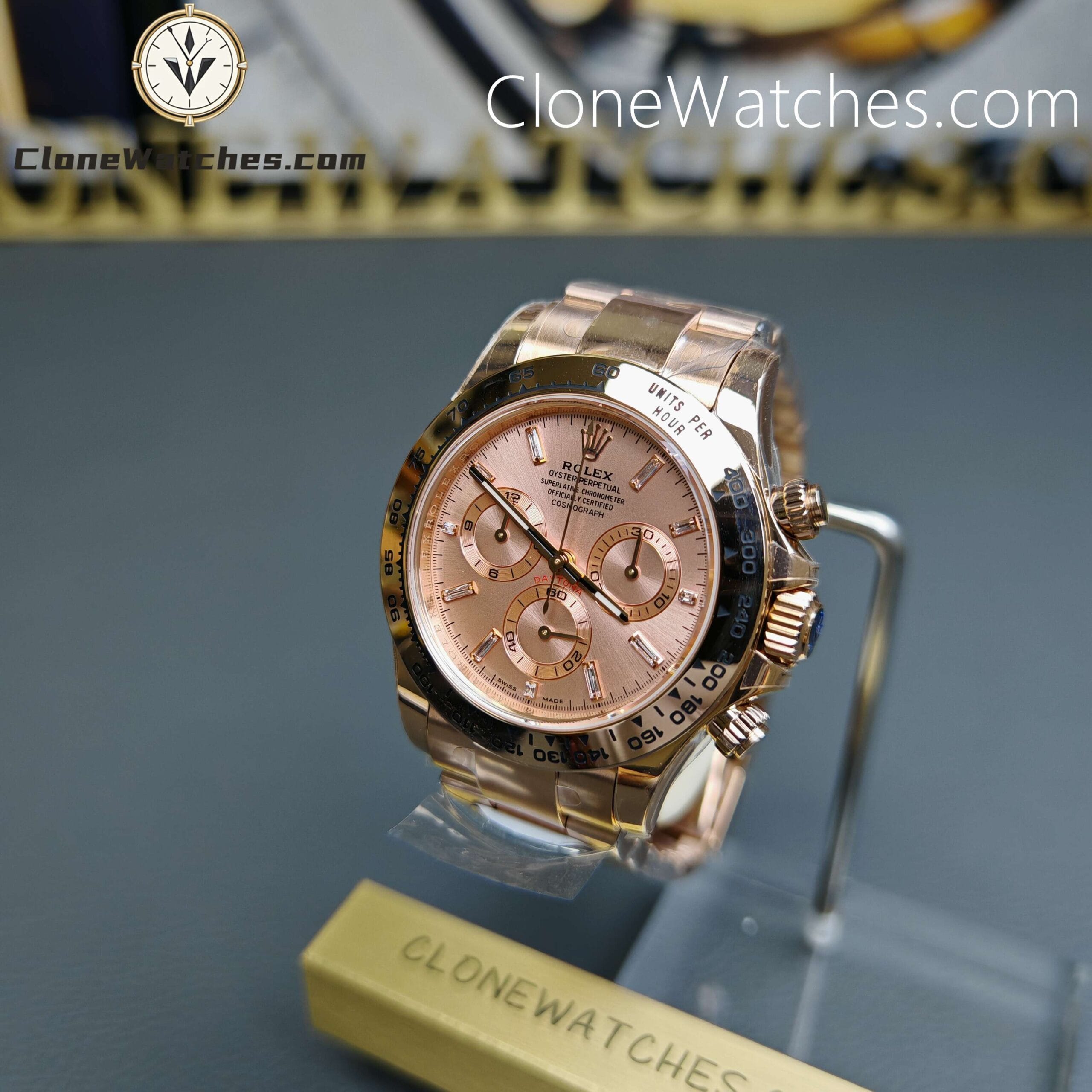 Rolex Super Clone Watches 1:1 Daytona Crystal Dial 116505 – 0012 4130 Movement