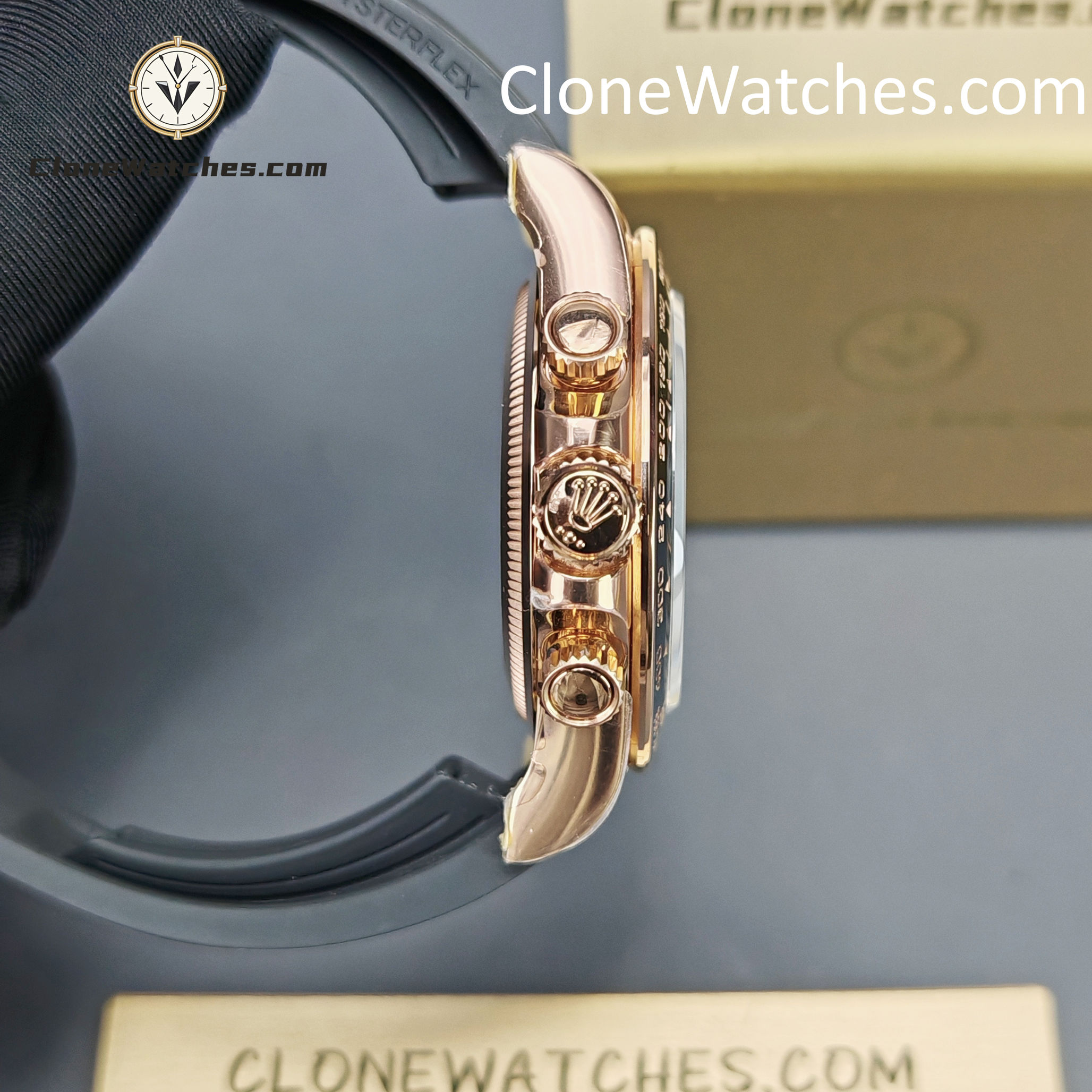 Rolex Super Clone Watches 1:1 Daytona Rose Gold M126515ln-0004 4131 Movement