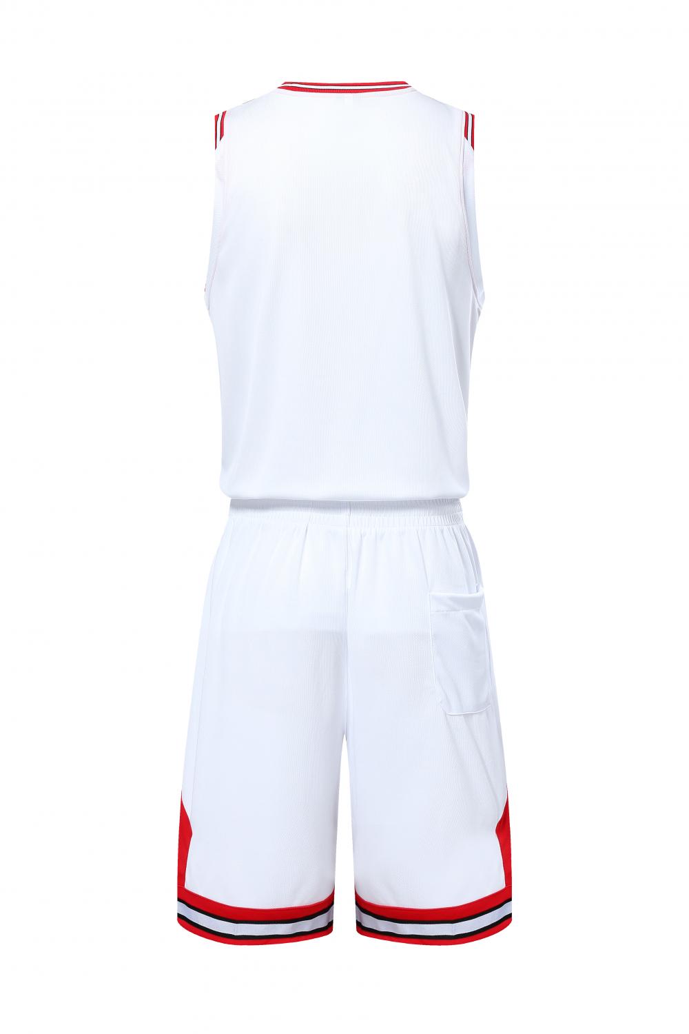 Bulls basketball uniform white suit（Customizable name and number）