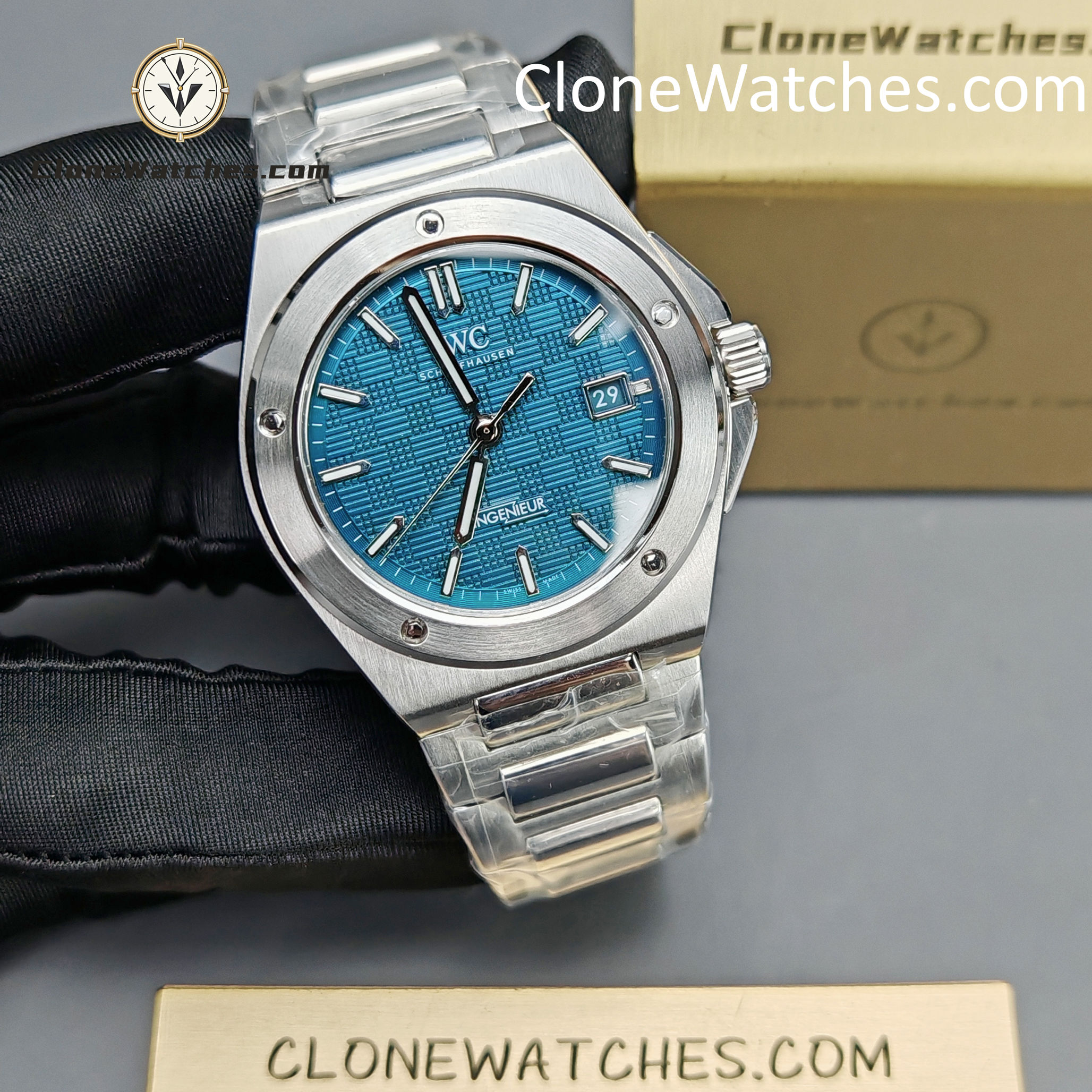 IWC Super Clone Watches 1:1 IW328903 Ingenieur Automatic 40 Aqua Dial