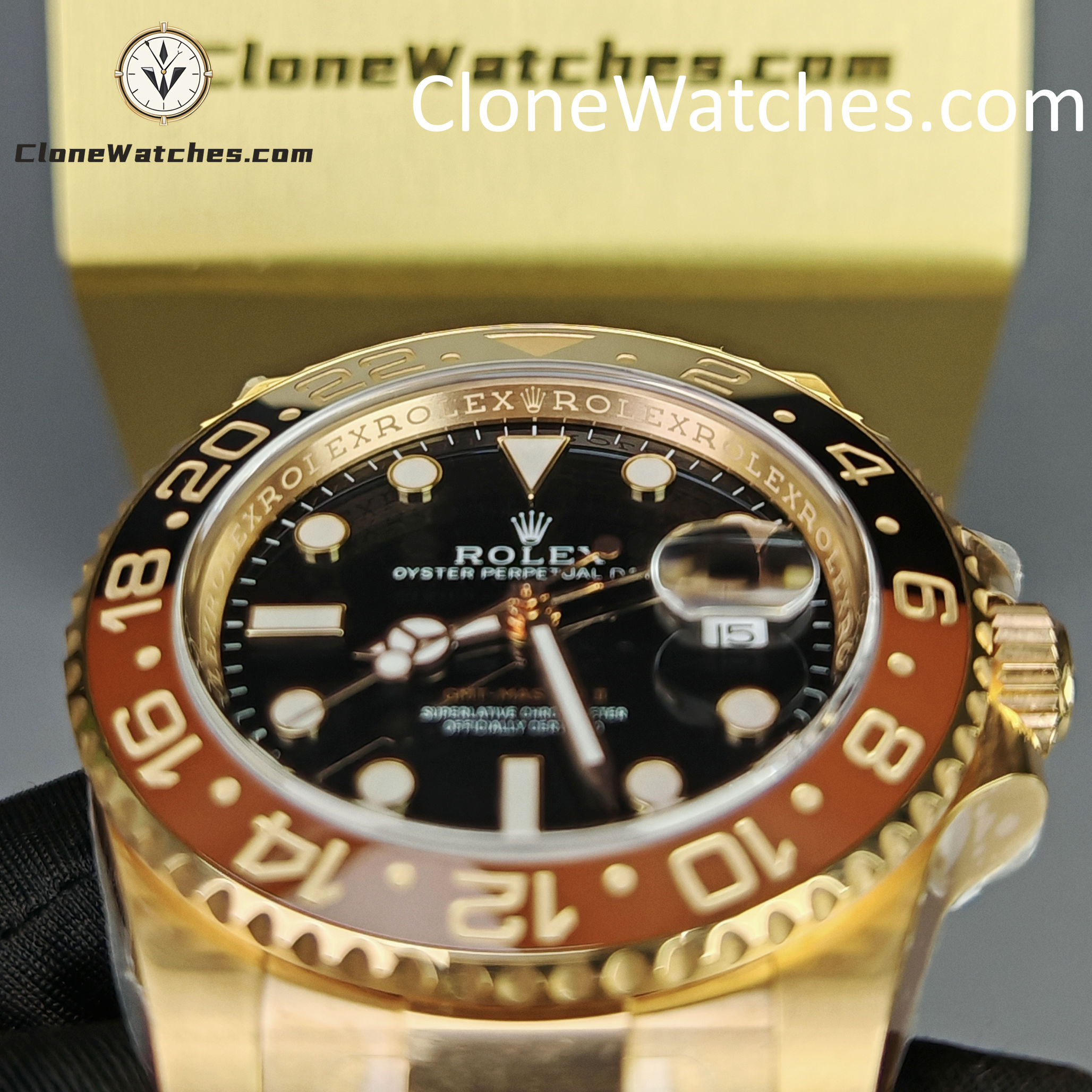 Rolex Super Clone Watches 1:1 Rootbeer GMT Master II M126715chnr Oyster 3285 Movement