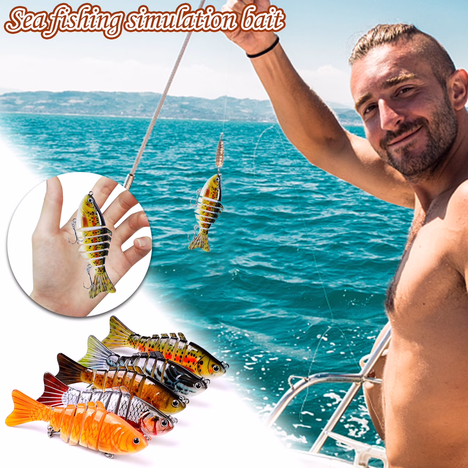 Mikilon 4" Spring Shad Multi Jointed Swimbait Bass Fishing Lure Bait Hard Slow Fast Sinking Life Like Big Gizzard Shad Minnow Bluegill