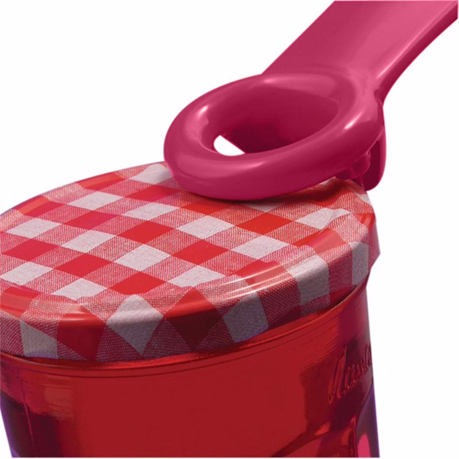 Easy Jar Key Opener Tool for Seniors & Arthritis Sufferers, Red 5.62 Inch Kitchen Gadget with Comfort Grip, Great for Kids and Carpal Tunnel Relief