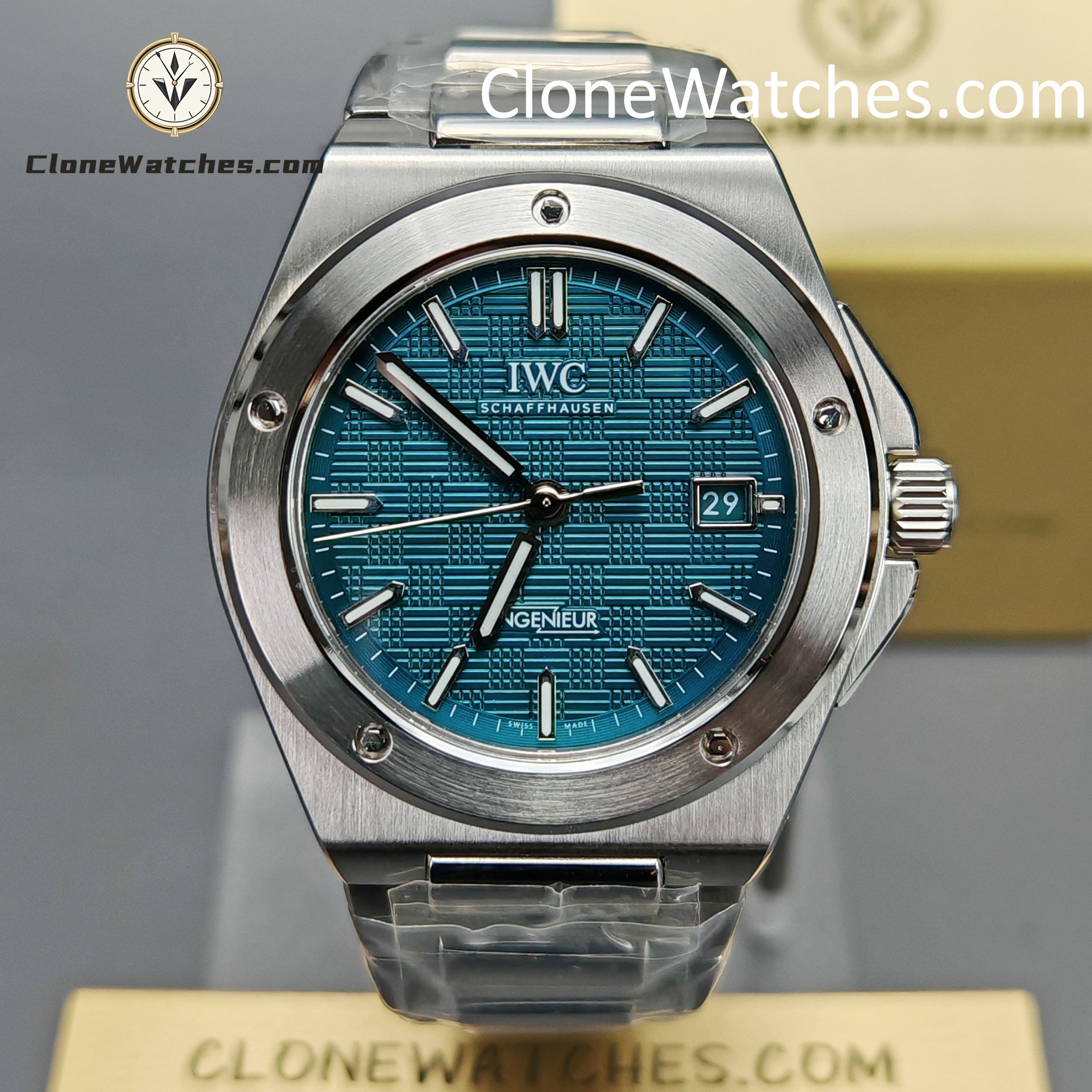 IWC Super Clone Watches 1:1 IW328903 Ingenieur Automatic 40 Aqua Dial
