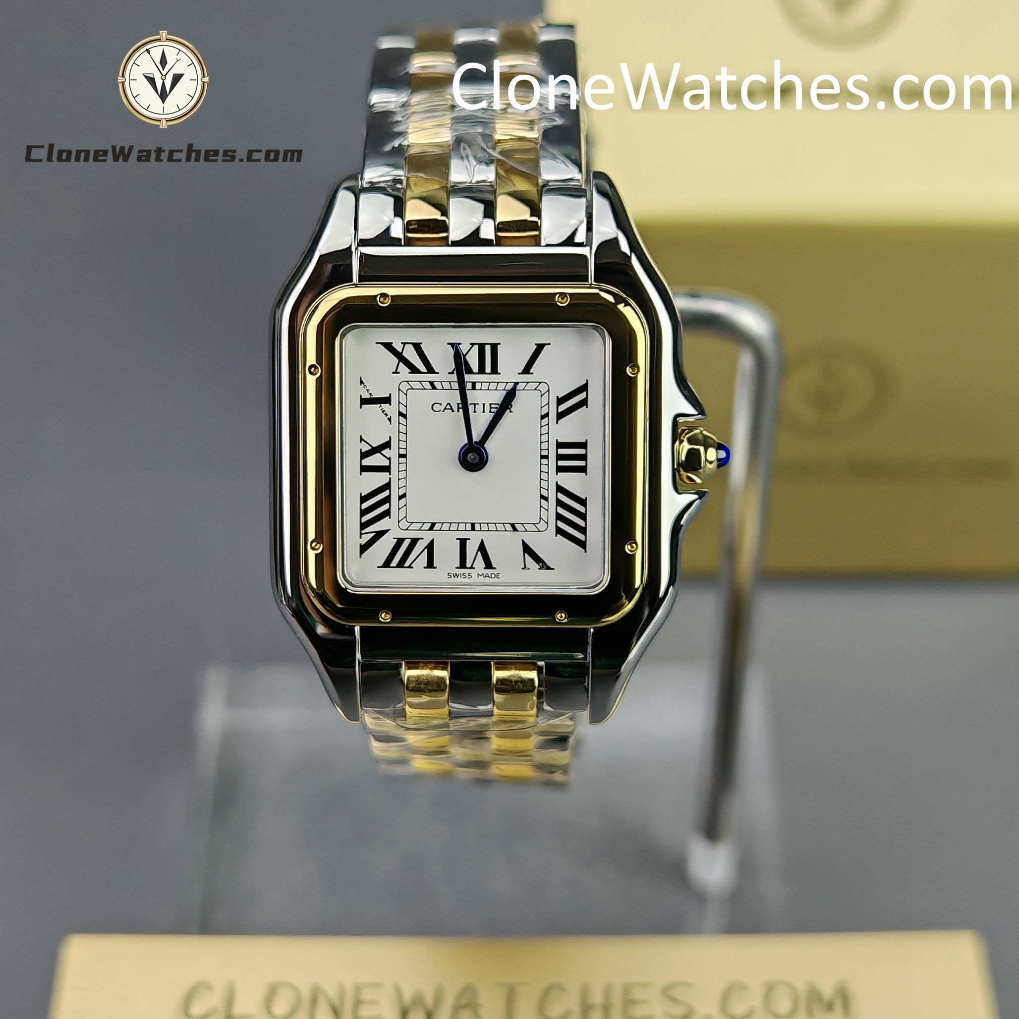 Cartier Super Clone Watches 1:1 PANTHÈRE DE CARTIER White Dial 27mm x37mm W2PN0007