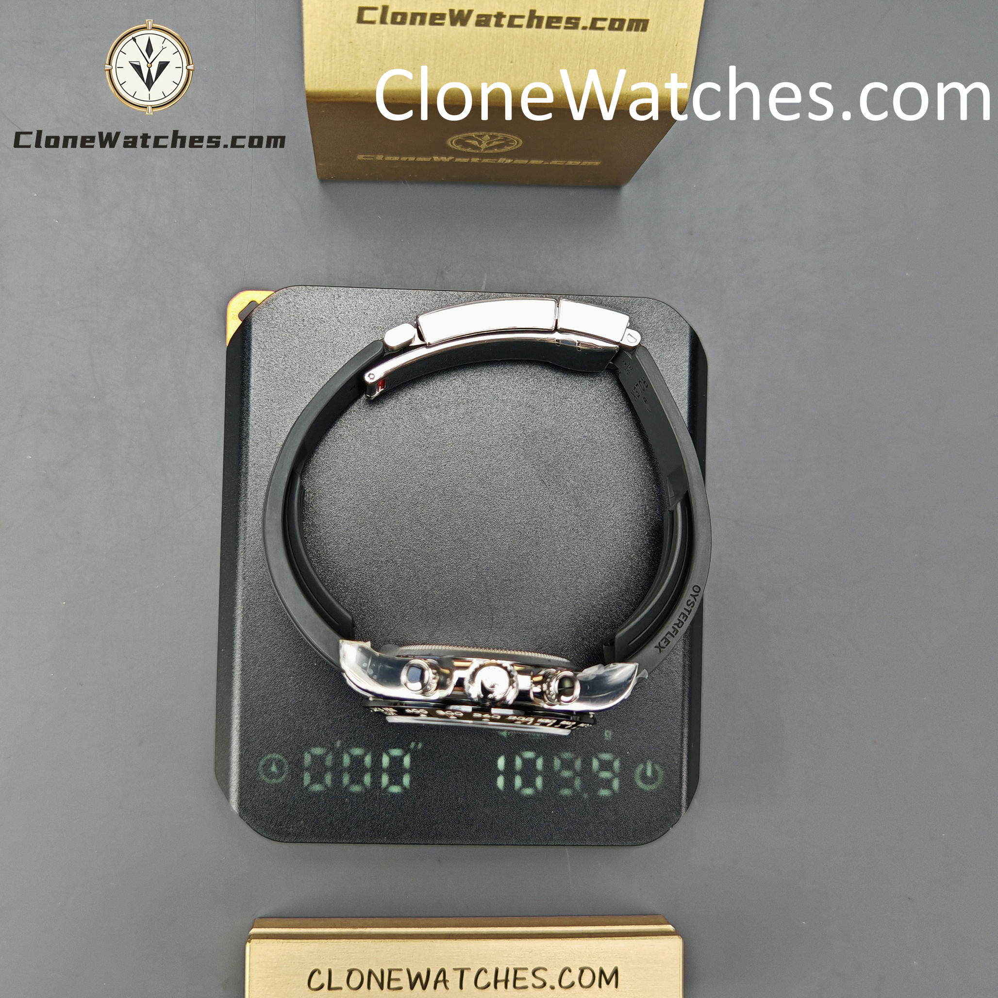 Rolex Super Clone Watches 1:1 Daytona Black Diamond Dial m116519ln-0025 4130 Movement