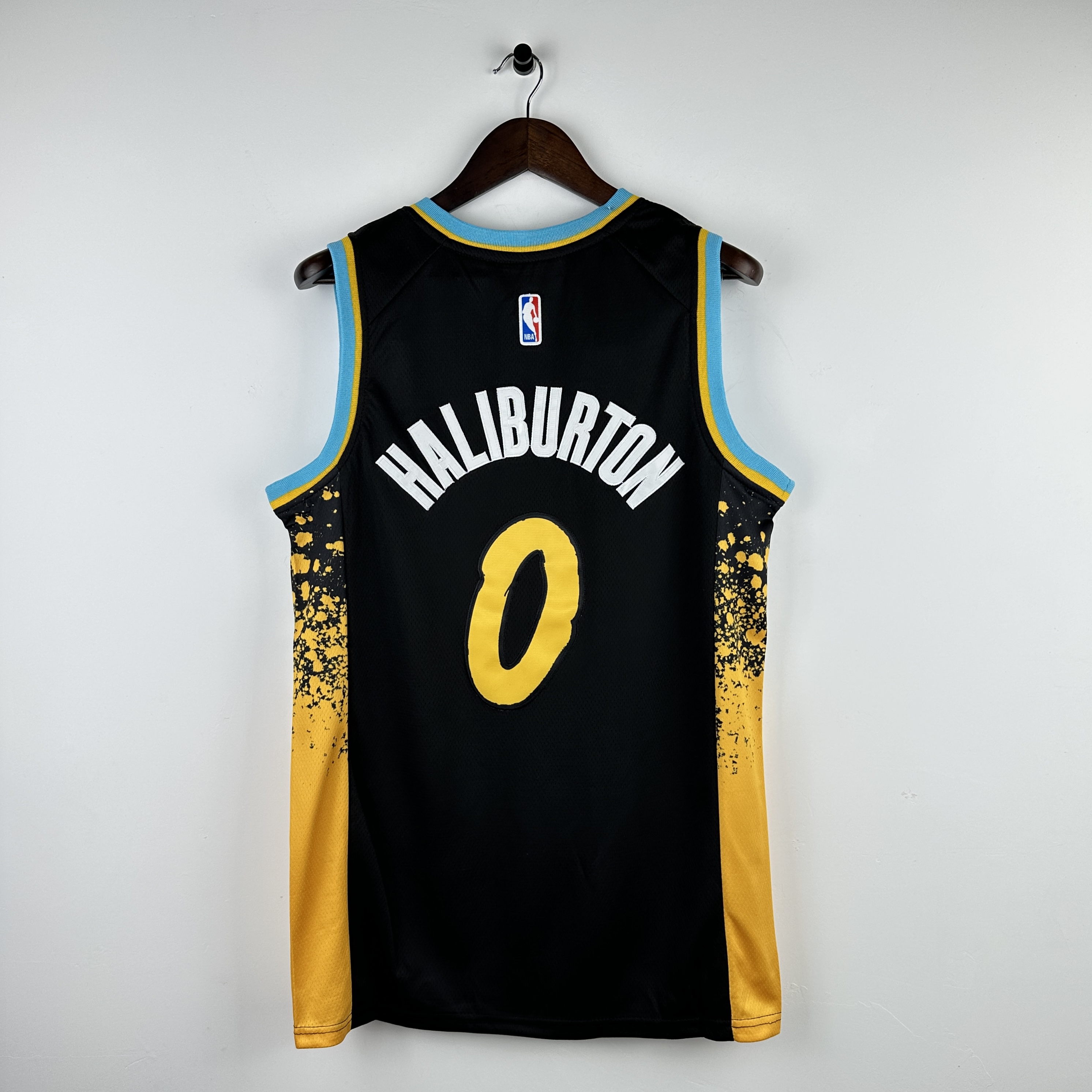 Embroidery 24 season Pacers City Edition No. 0 Haliburton