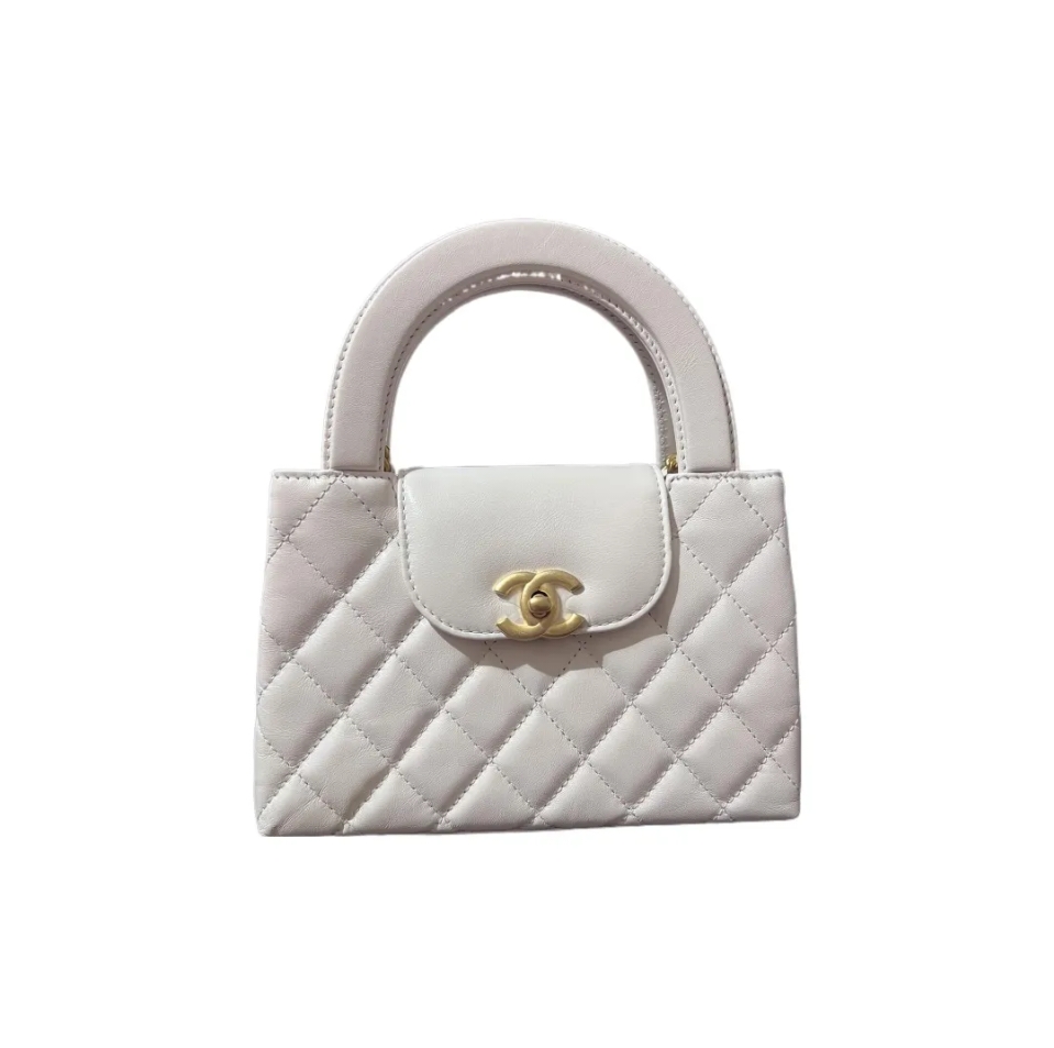 CHANEL Kelly 23K Chain with handle, sequin calf leather