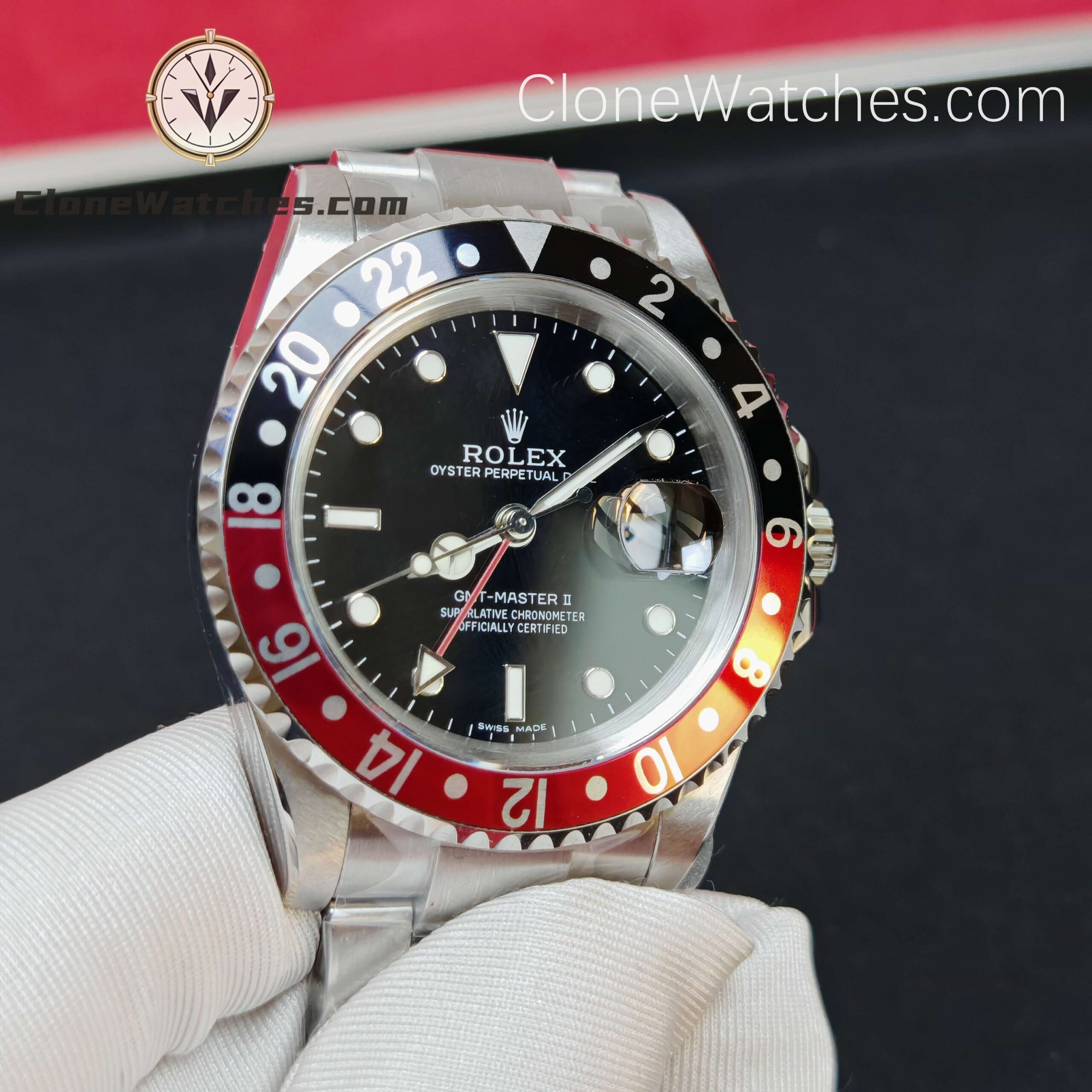 Rolex Super Clone Watches 1:1 Coke GMT Master II 16710 Oyster 3186 Movement