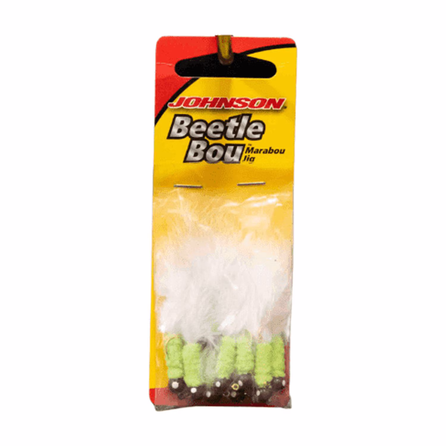 Johnson Beetle Bou Fishing Lure, Chartreuse Chrome Tinsel Chartreuse, 2.5 in